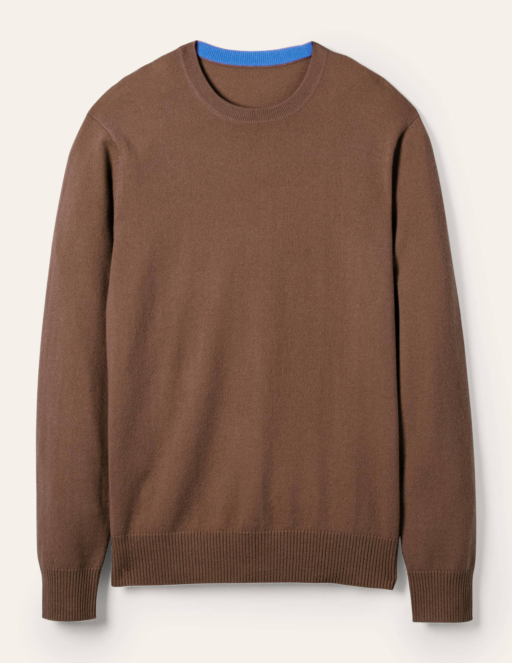 Cashmere Crew Neck Jumper-Cacao - Image 5