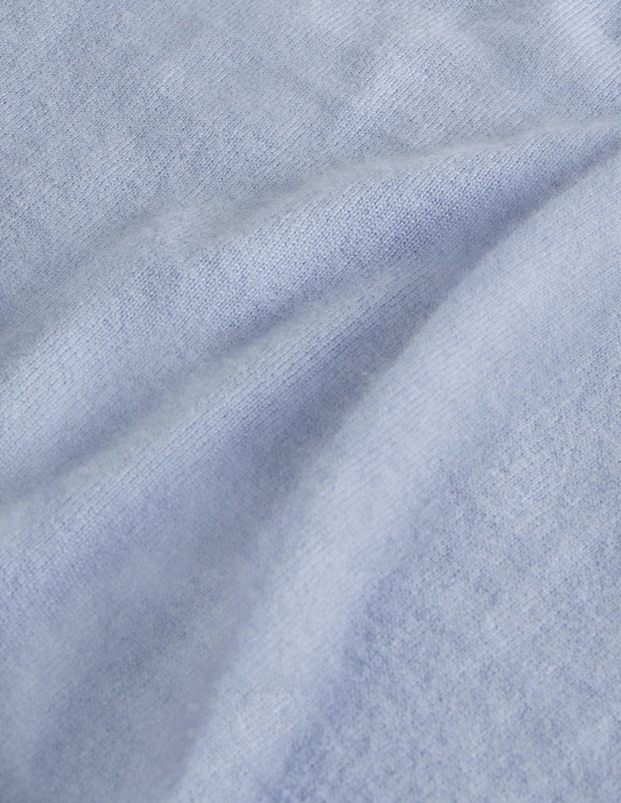 Cashmere Half-Zip Jumper-Ice Blue Heather - Image 6