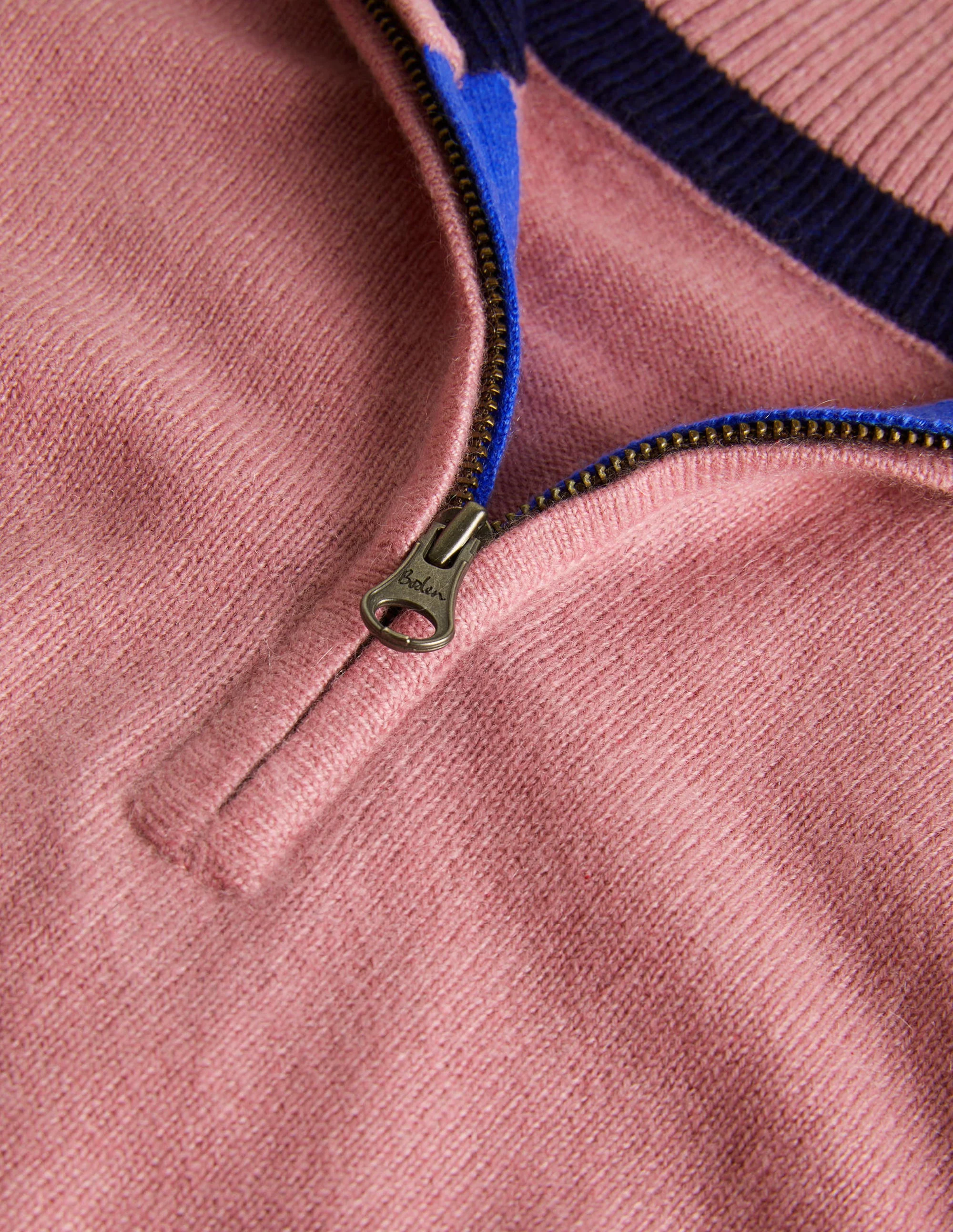 Cashmere Half-Zip Jumper-Lilac - Image 6