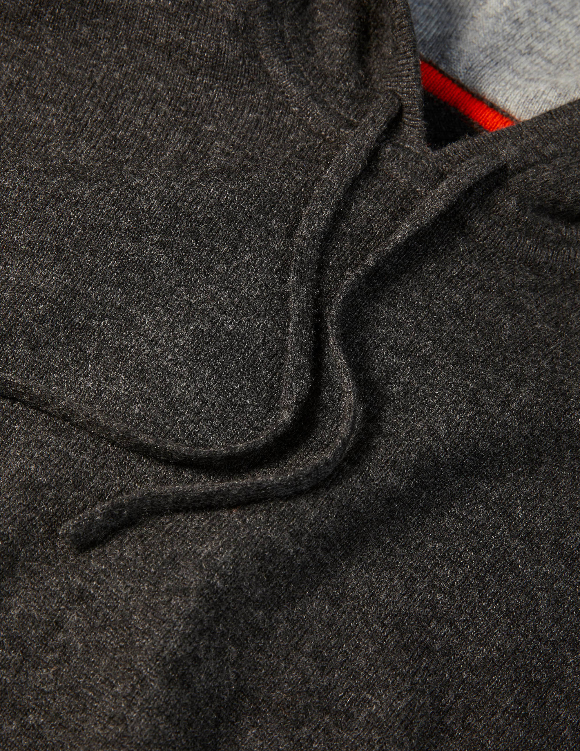Cashmere Hoodie-Dark Grey Melange - Image 6