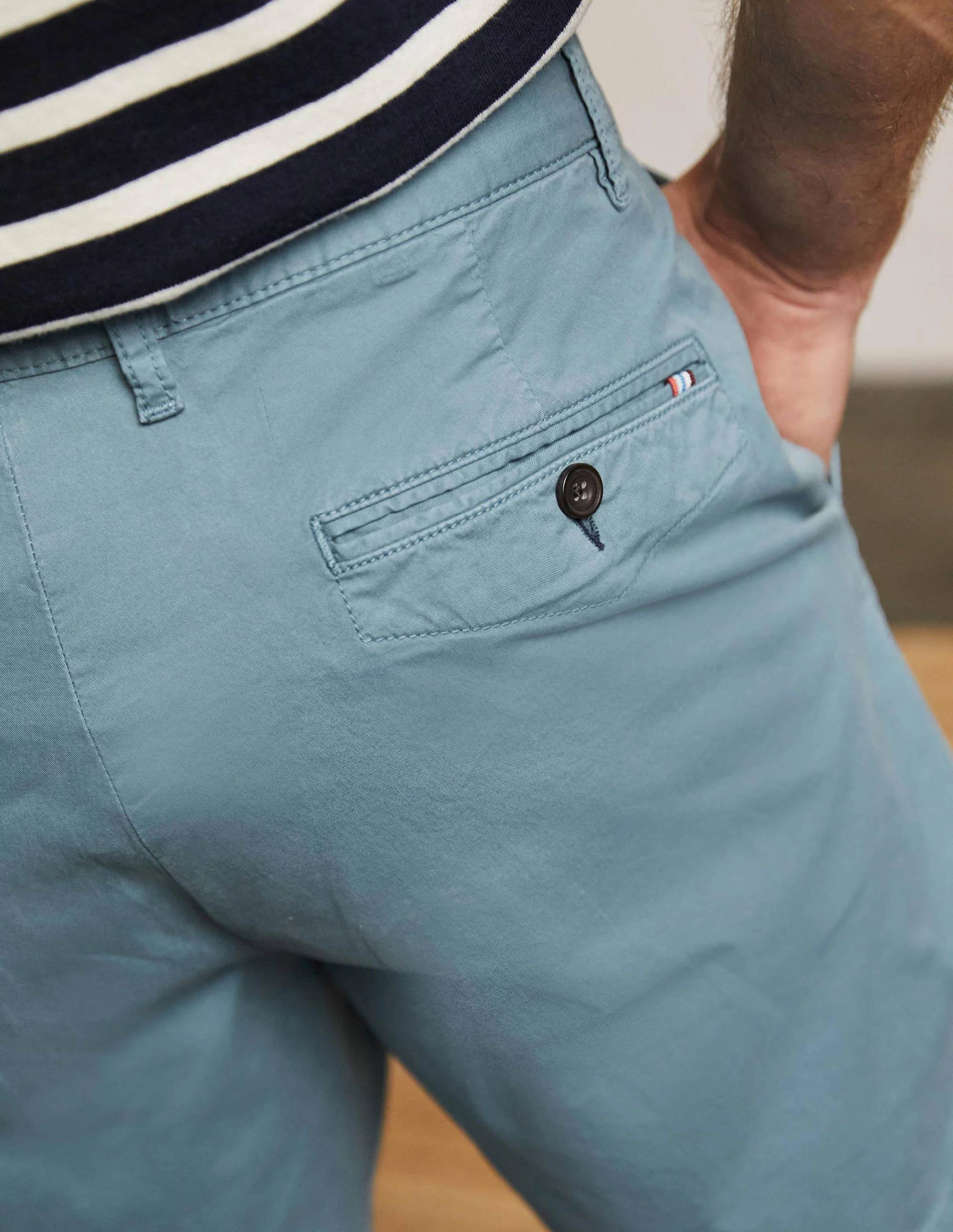 Chino Shorts-Aegean Blue - Image 2