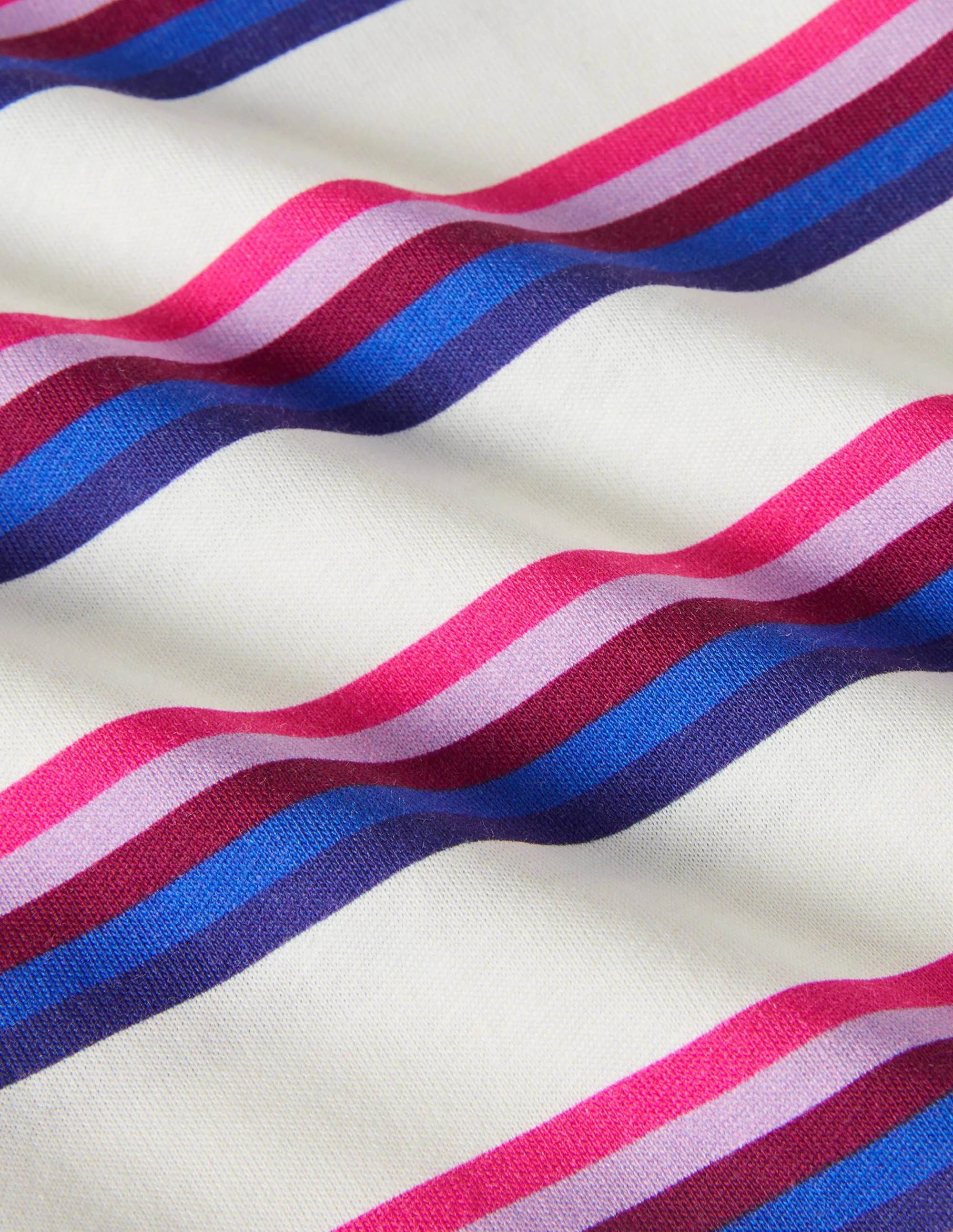 Classic Cotton T-shirt-Beetroot Purple Multi Stripe - Image 6