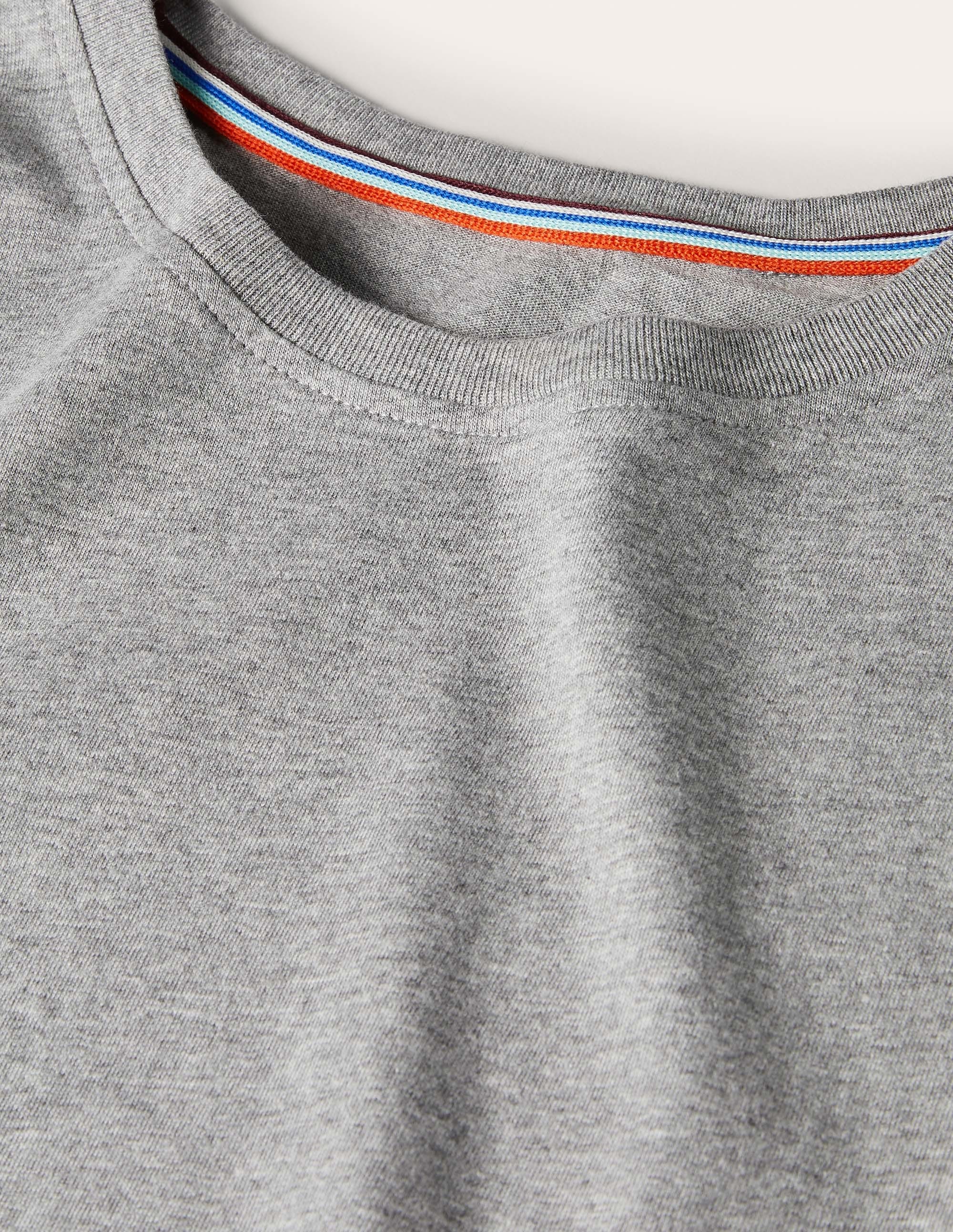 Classic Cotton T-shirt-Grey Marl - Image 6