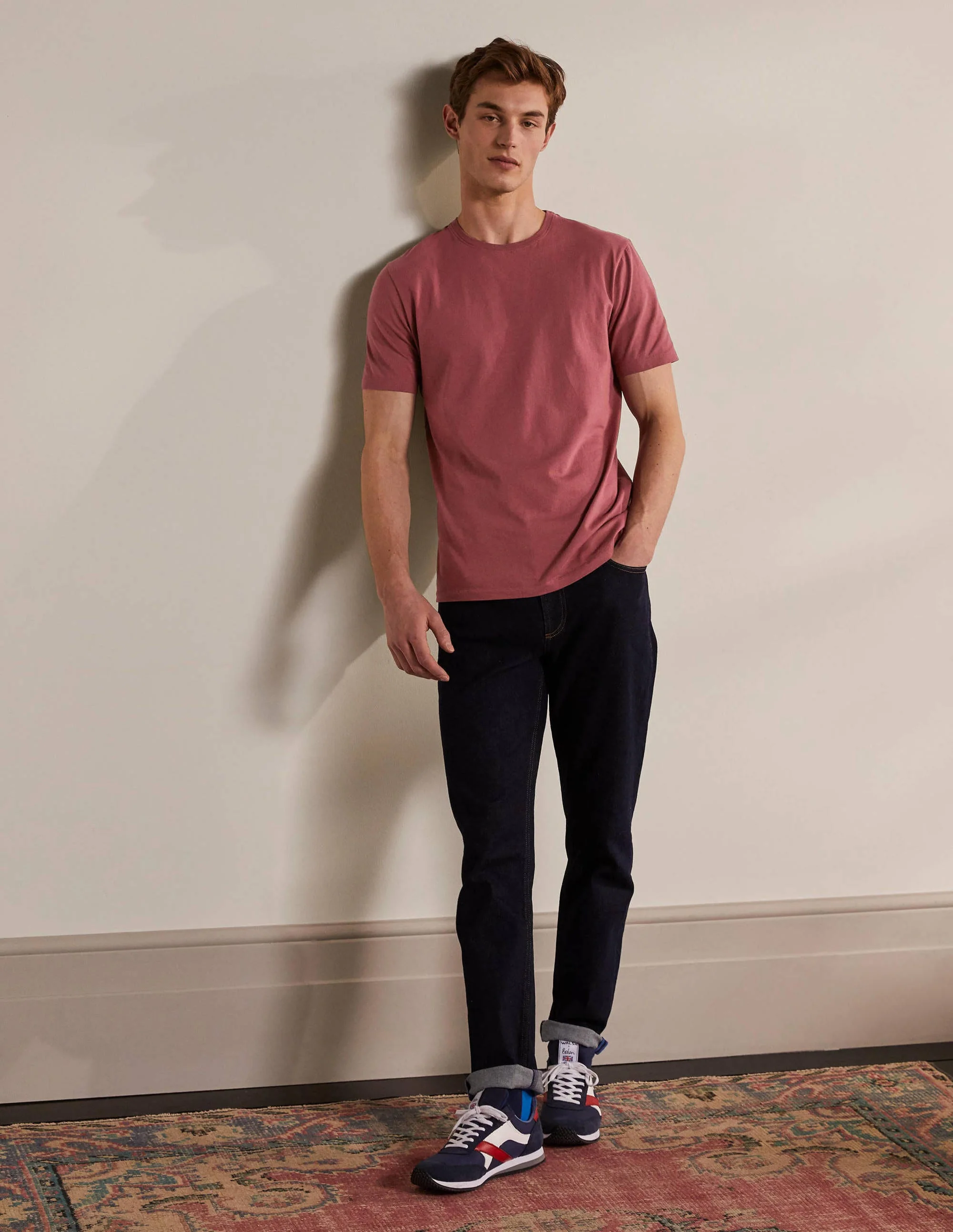 Classic Cotton T-shirt-Rosewood - Image 2
