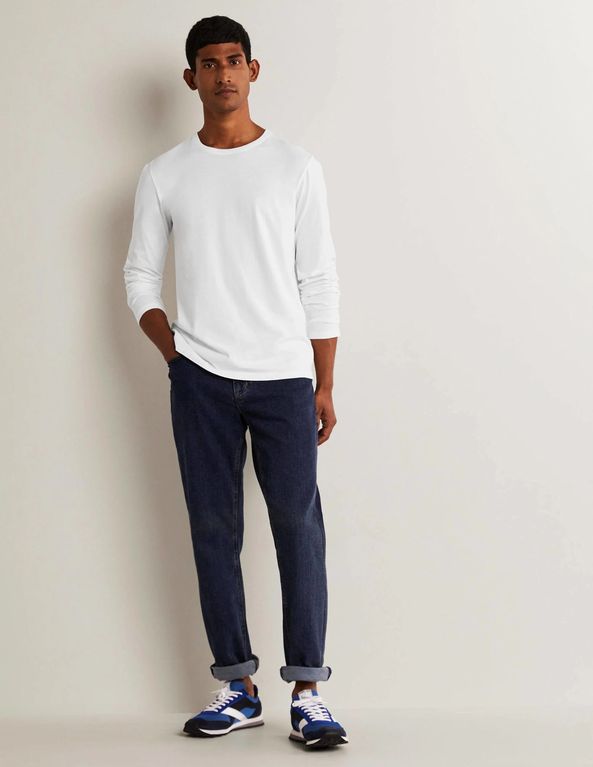 Classic Long-sleeved T-shirt-White - Image 5