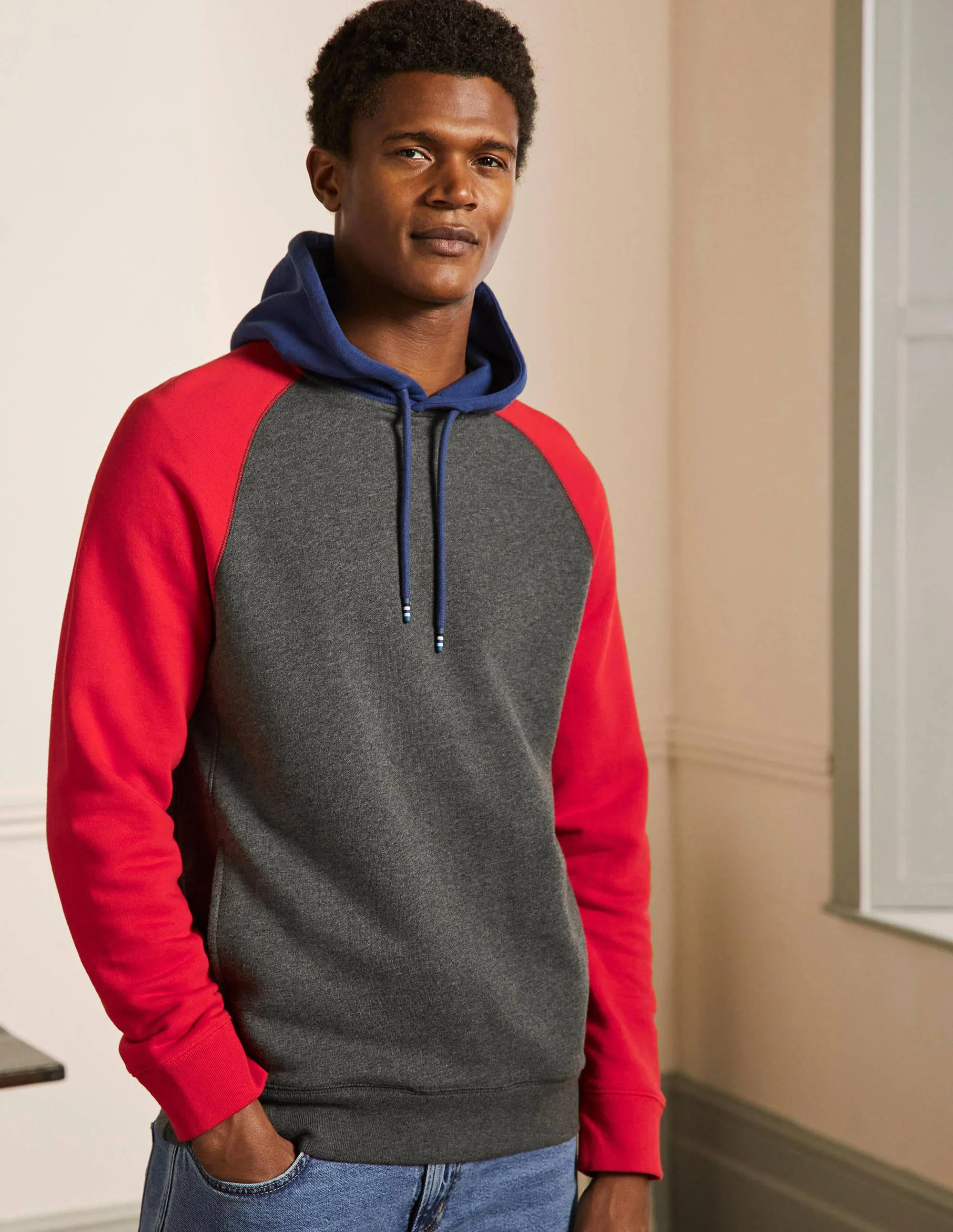 Colourblock Hoodie-Multi Colourblock - Image 4