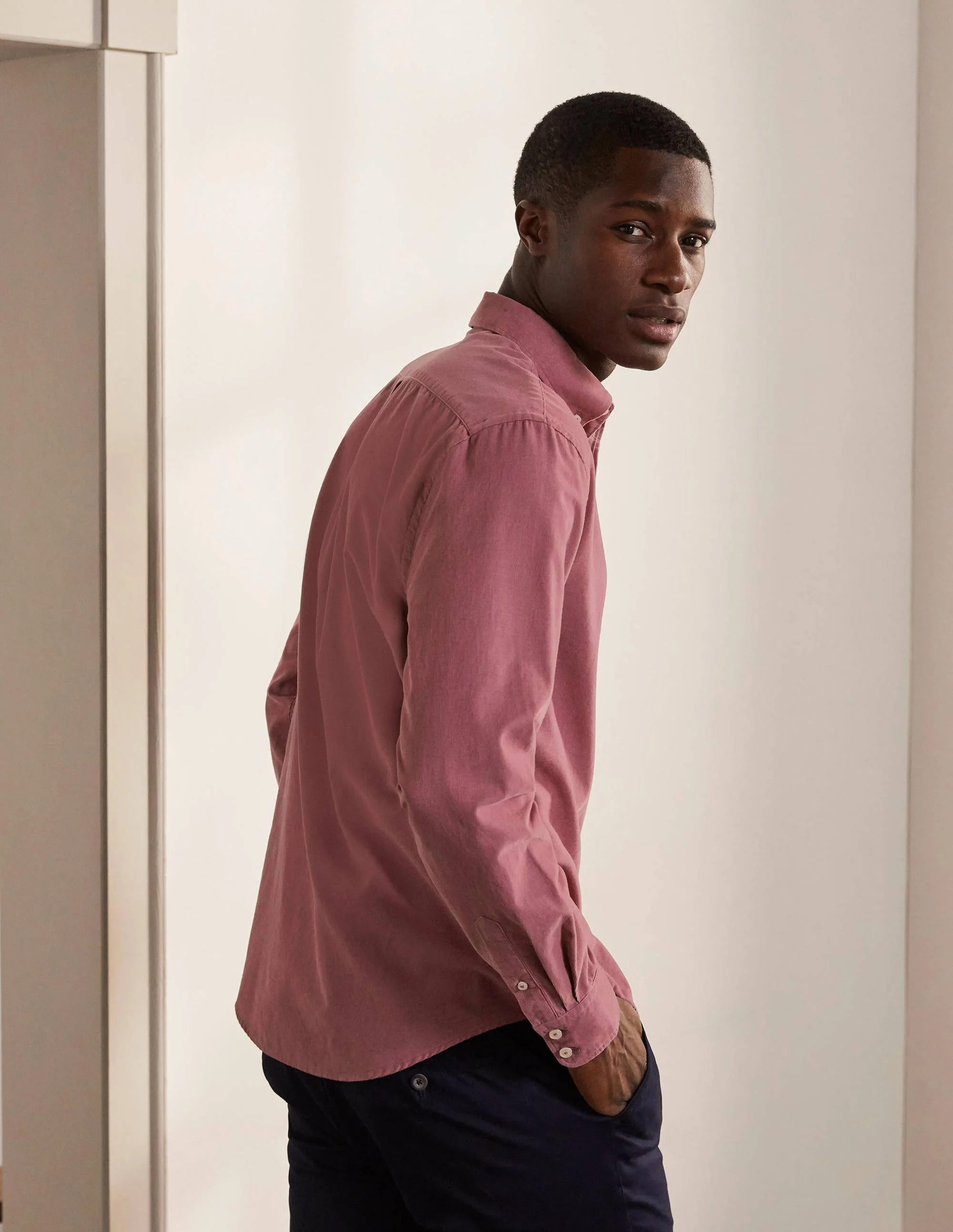 Cord Shirt-Dusky Mauve - Image 3