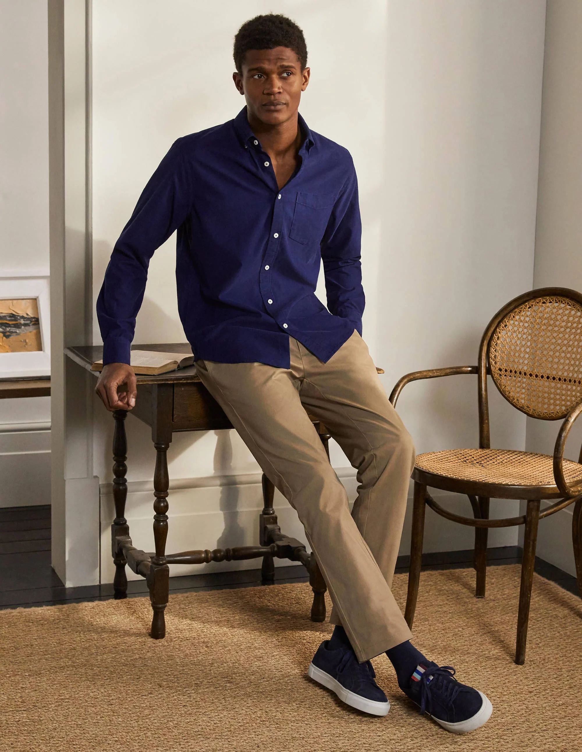 Cord Shirt-Space Blue - Image 4