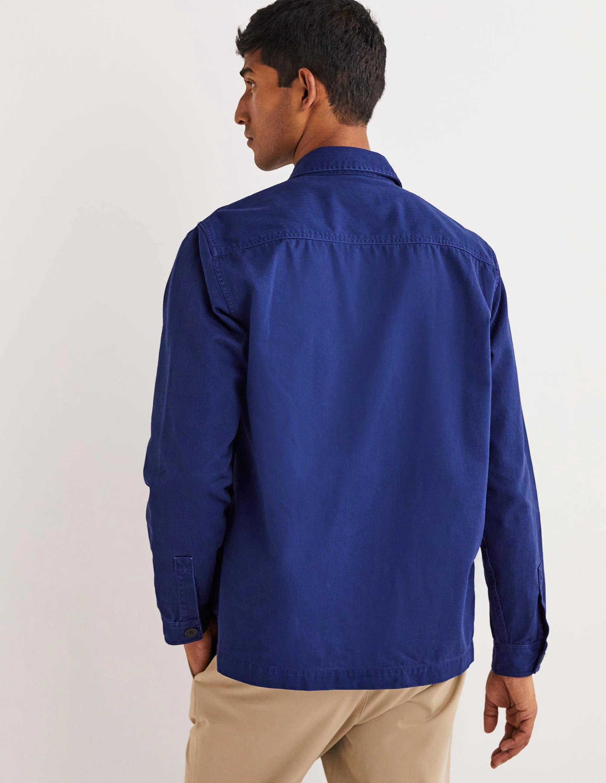 Herringbone Overshirt-Workwear Blue - Image 4
