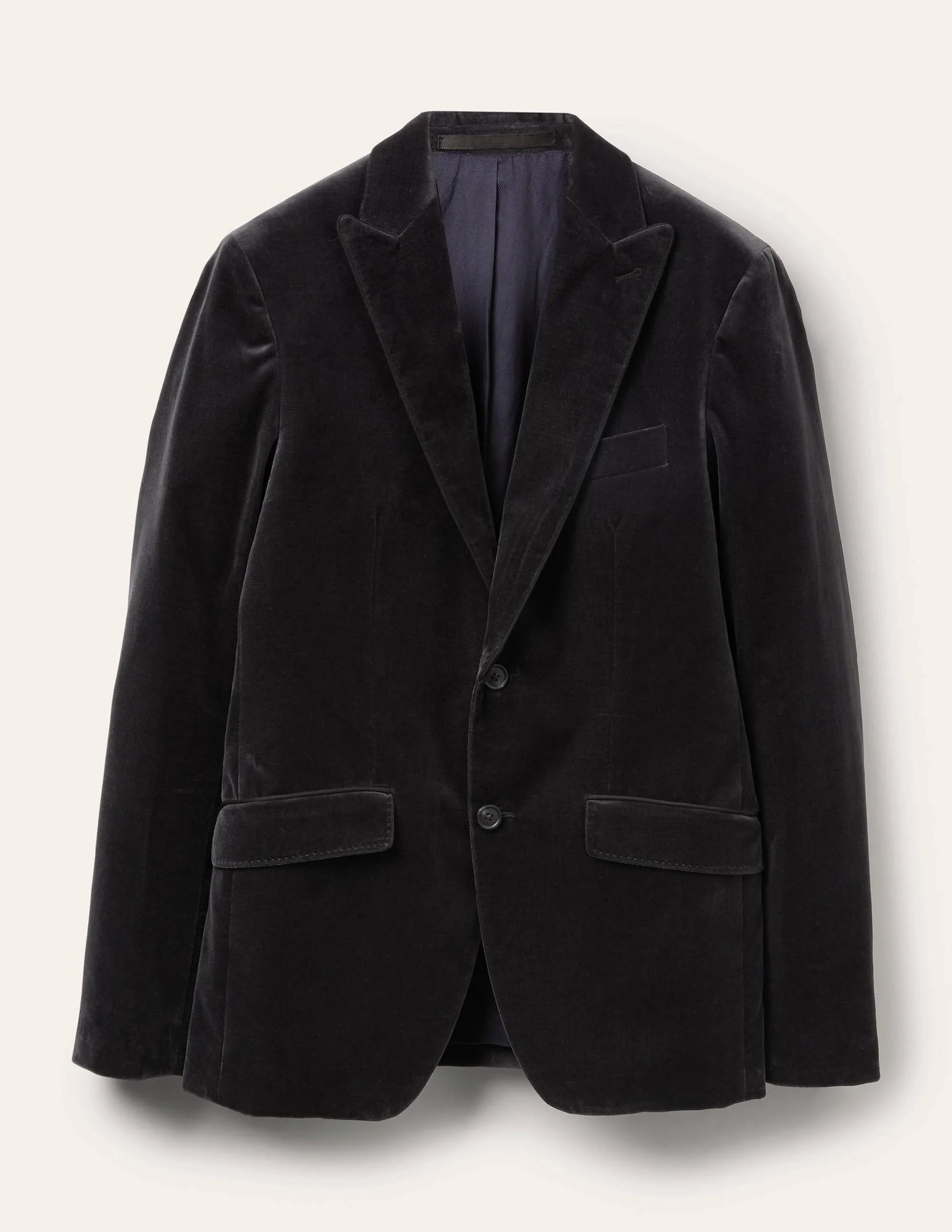 Highgate Velvet Blazer-Dark Grey - Image 5