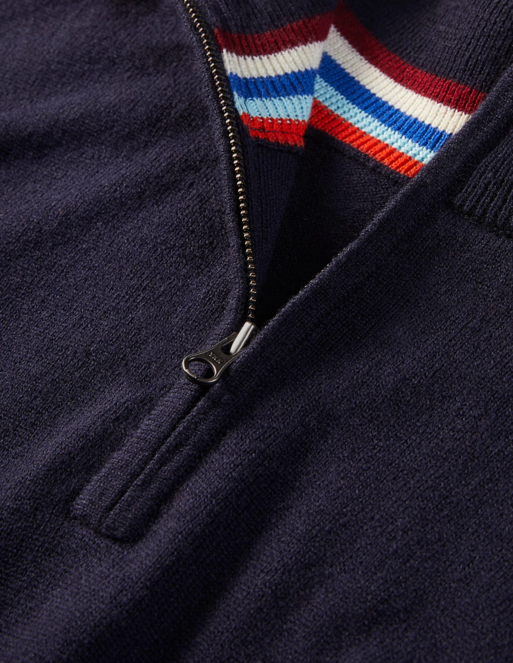 Lambswool Half-Zip-Navy - Image 6