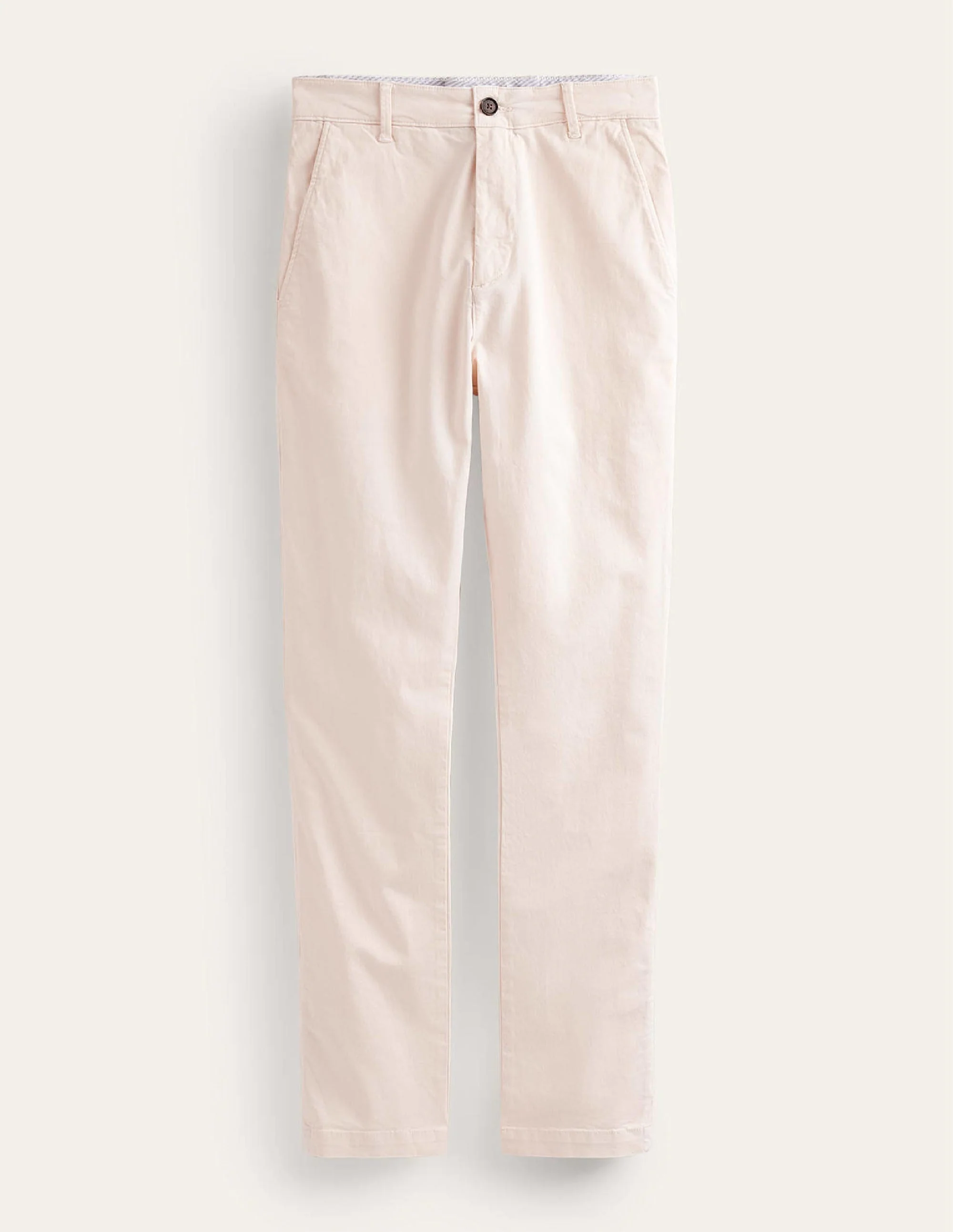 Laundered Chino Trousers-Ivory