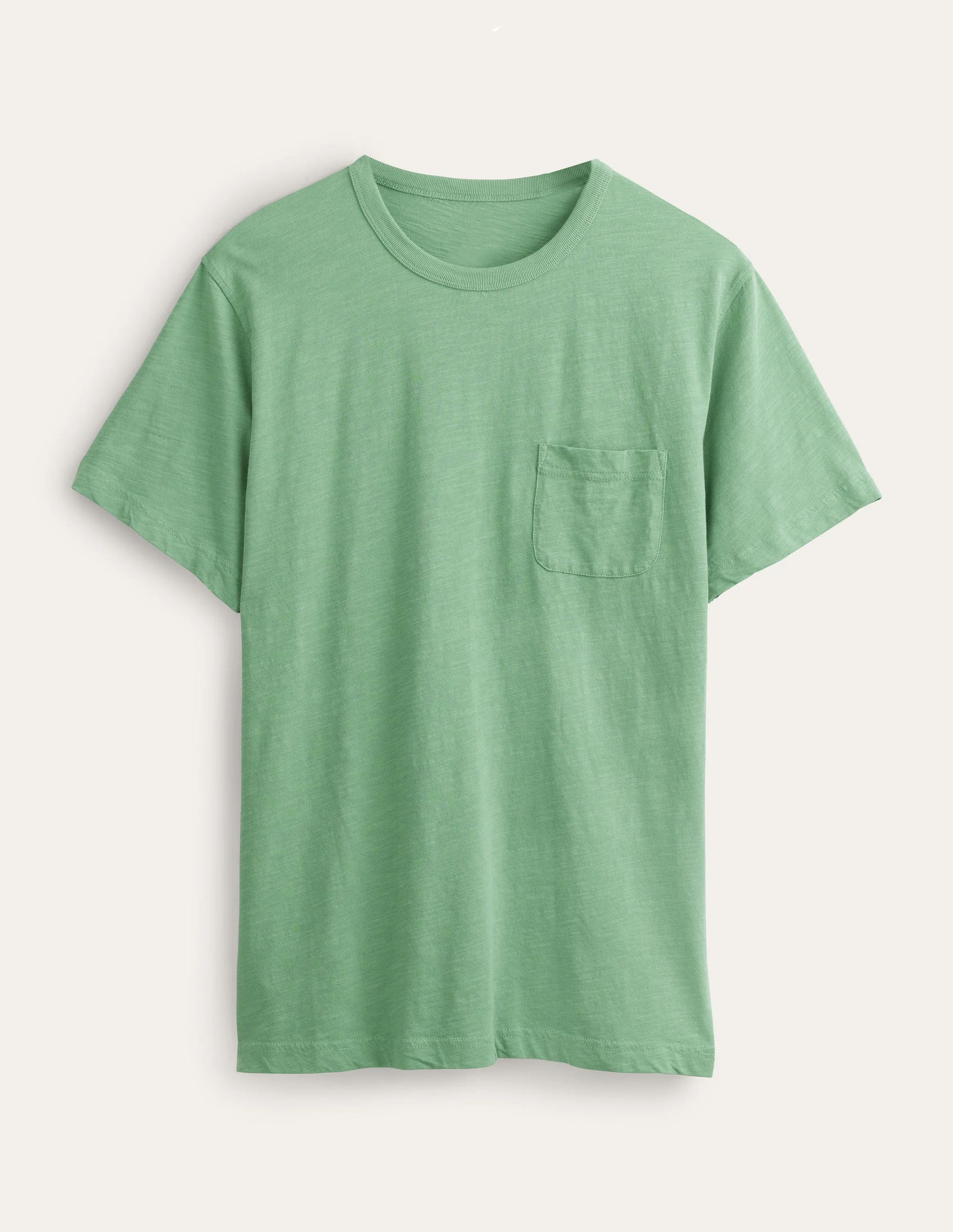 Laundered Slub T-Shirt-Soft Spearmint Green
