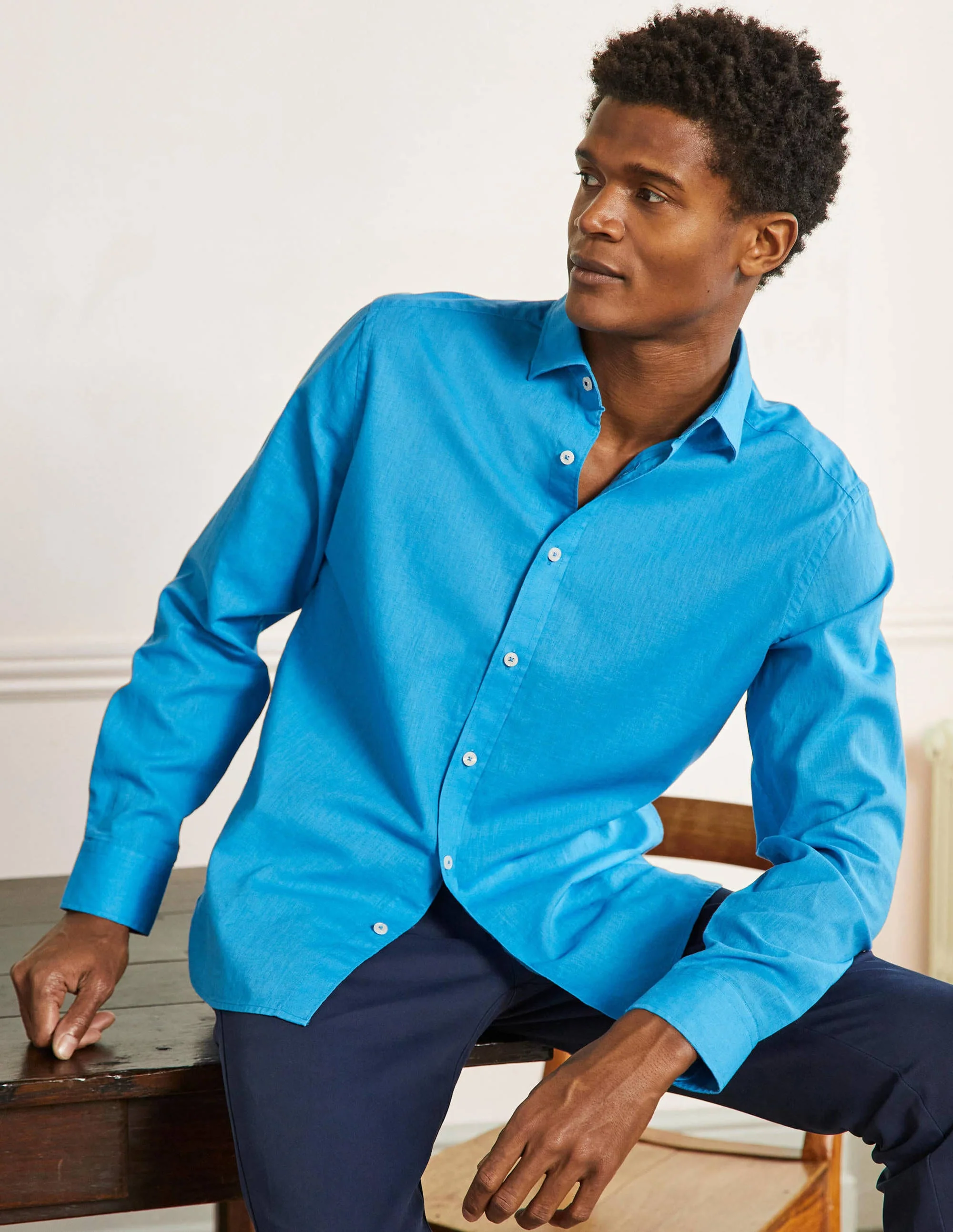 Linen Cotton Shirt-Blithe - Image 4