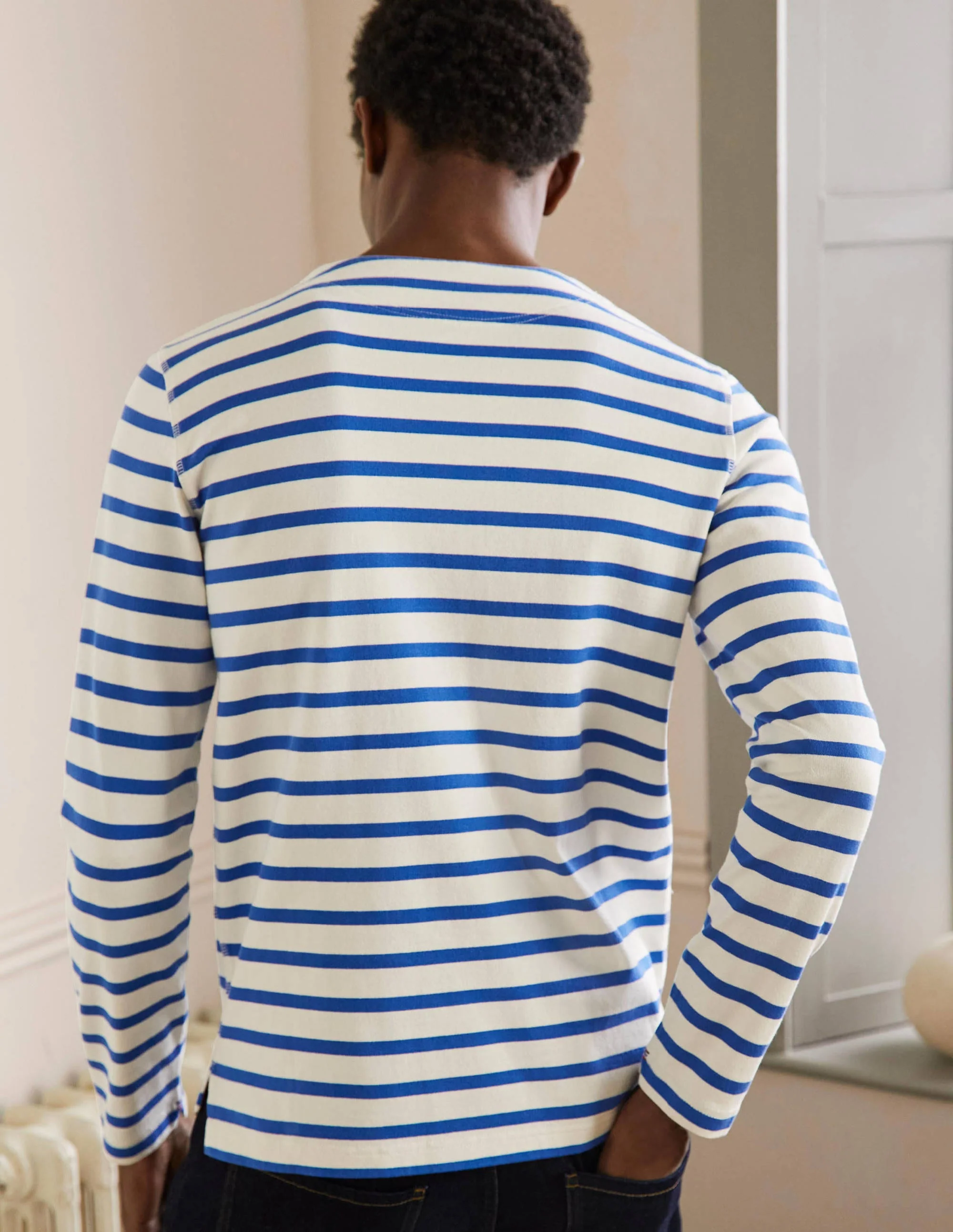 Midweight Mariner Breton-Ecru/Duke Blue Stripe - Image 3