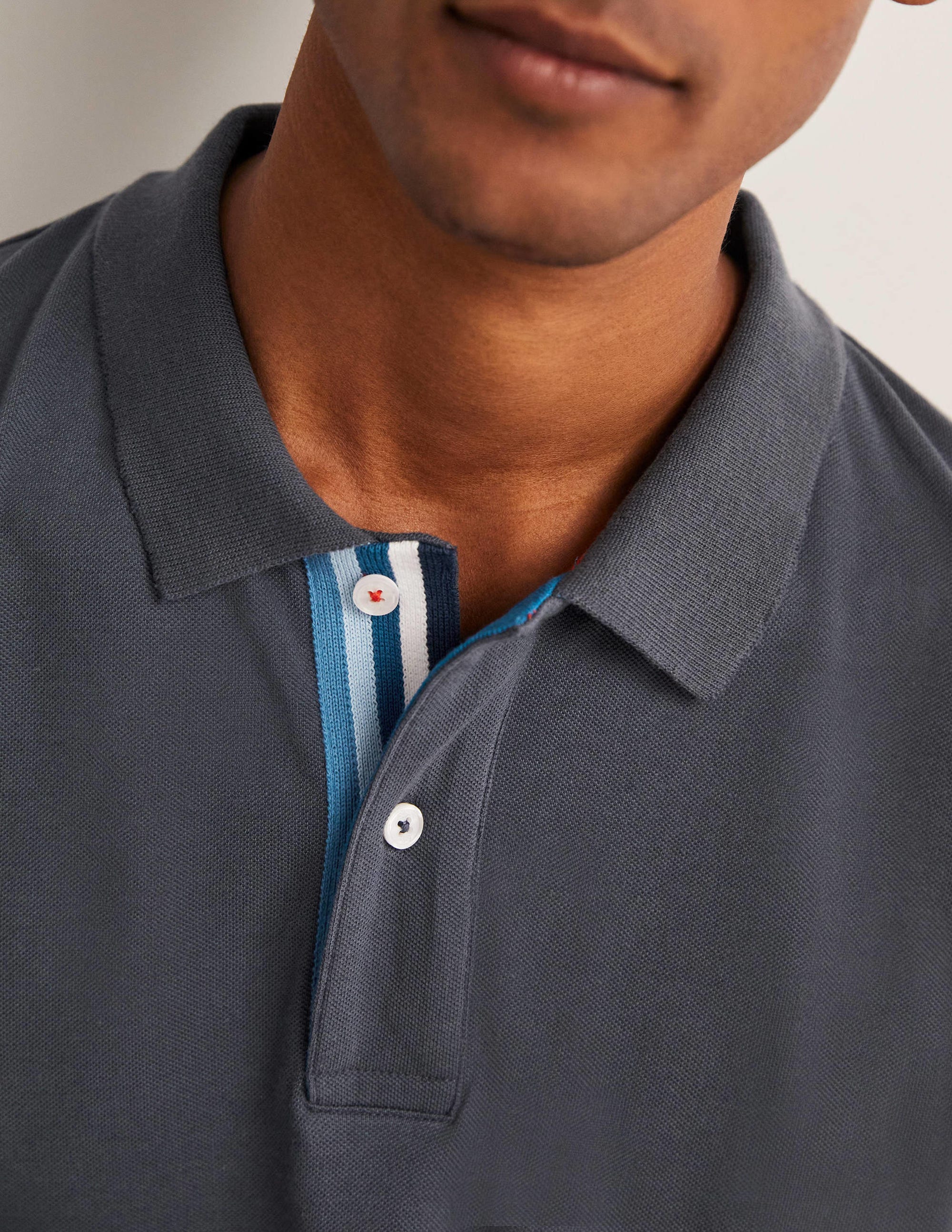Piqué Polo Shirt-London Grey - Image 2