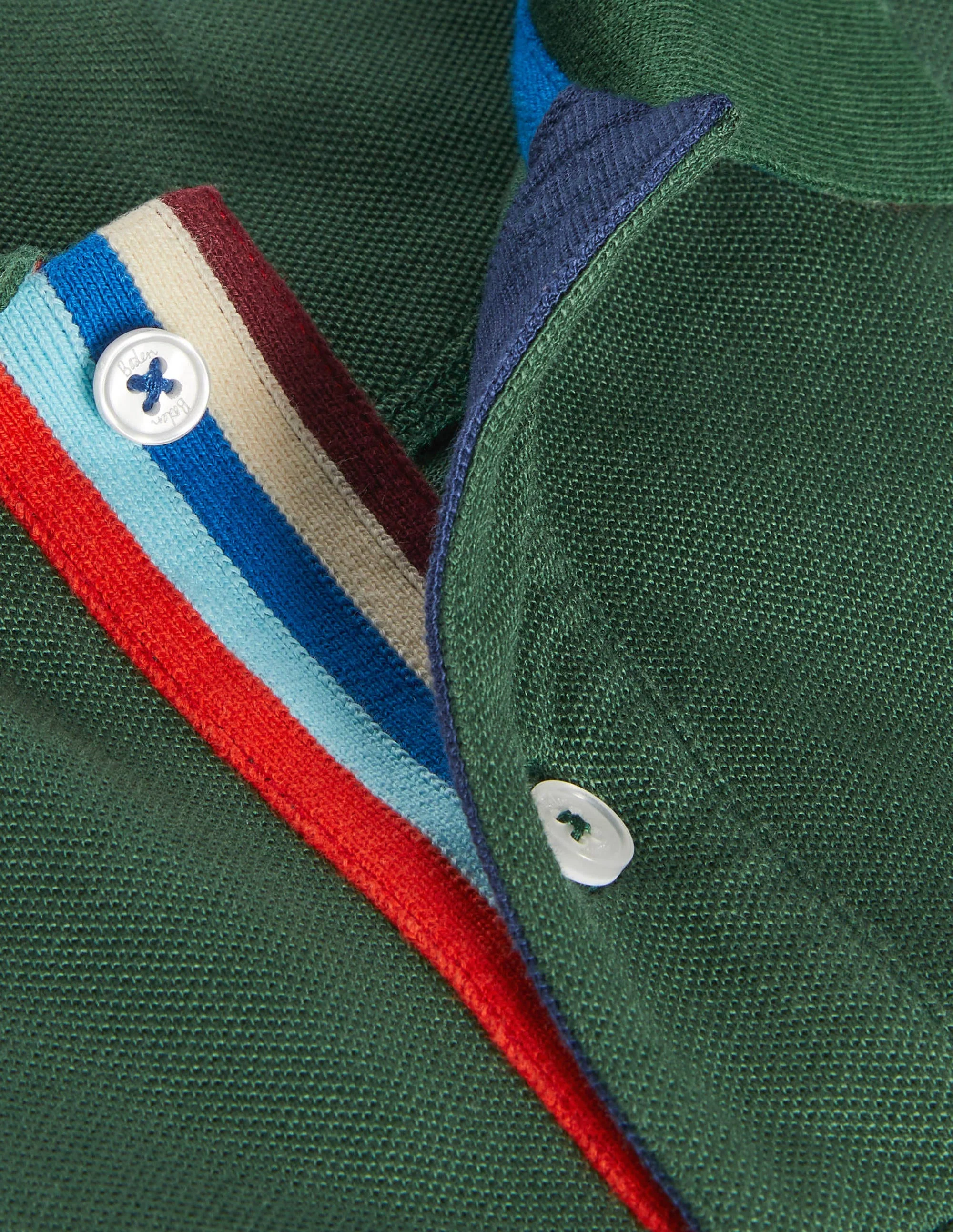 Piqué Polo Shirt-Park Green - Image 7