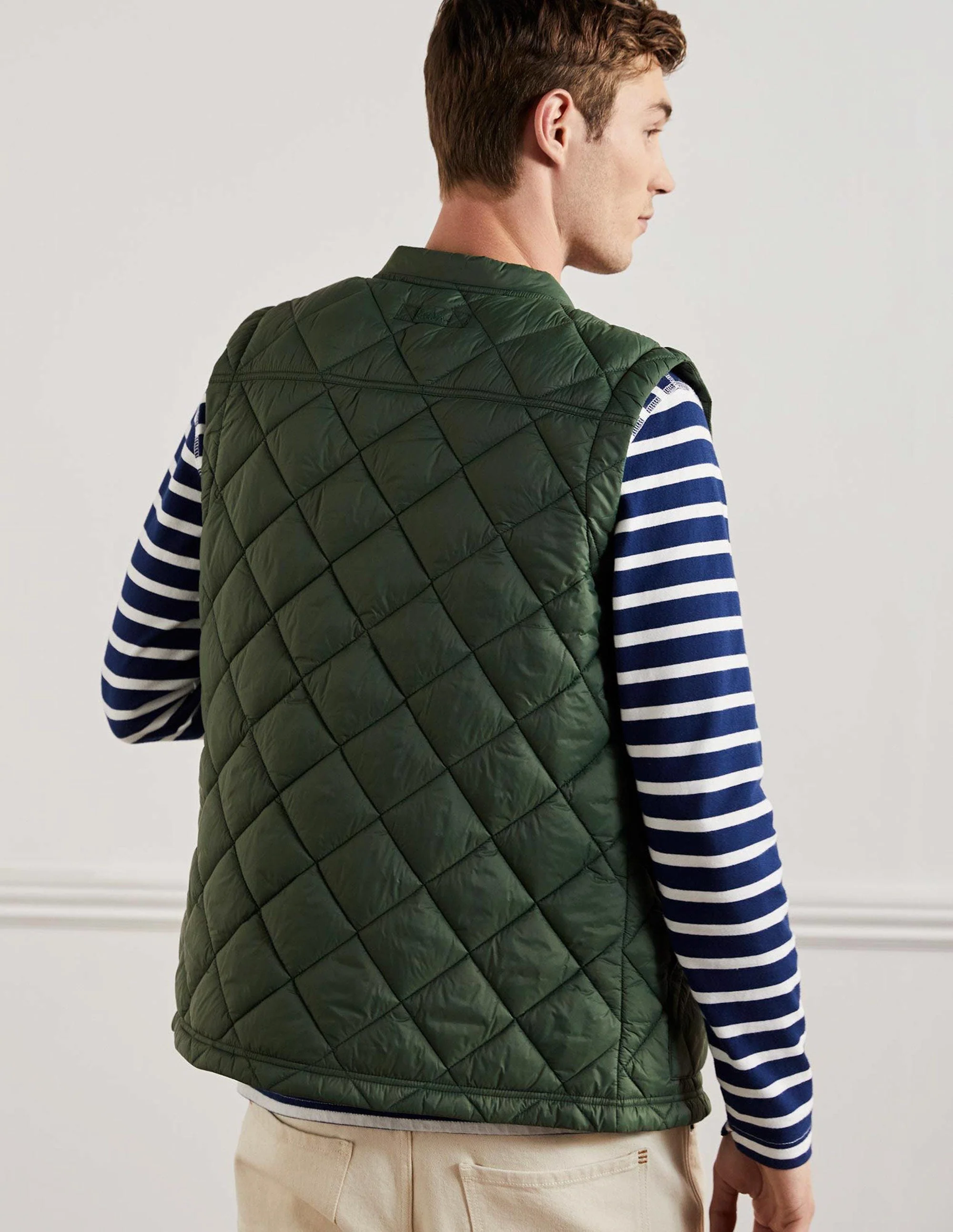 Quilted Gilet-Park Green - Image 8