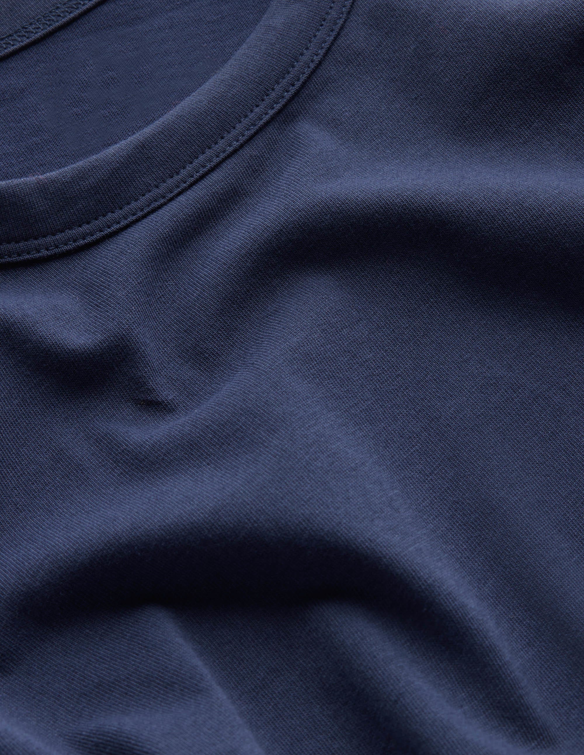 Slim Fit Long Sleeve T-shirt-Navy - Image 5