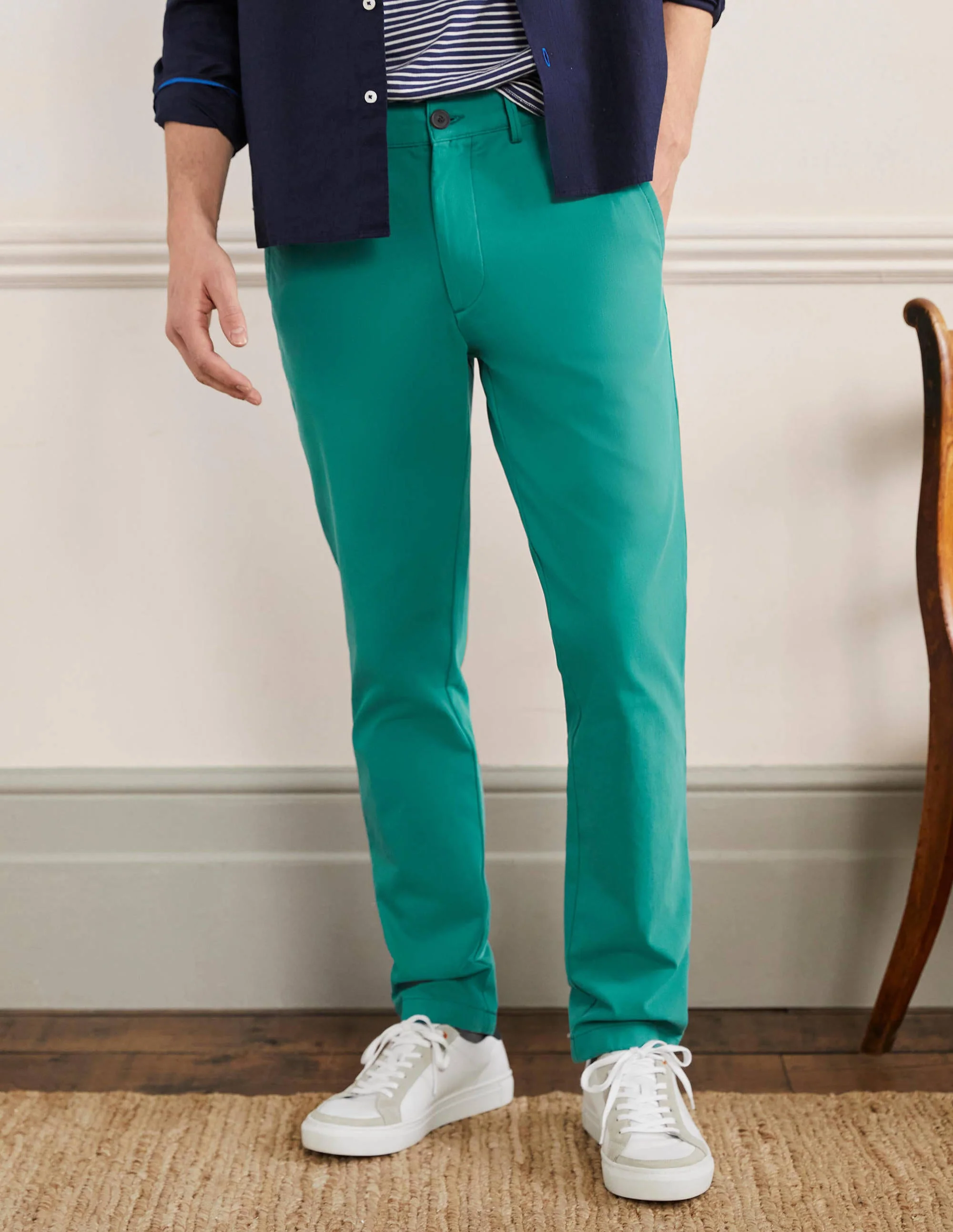 Slim Leg Chinos-Sardinia Green - Image 4