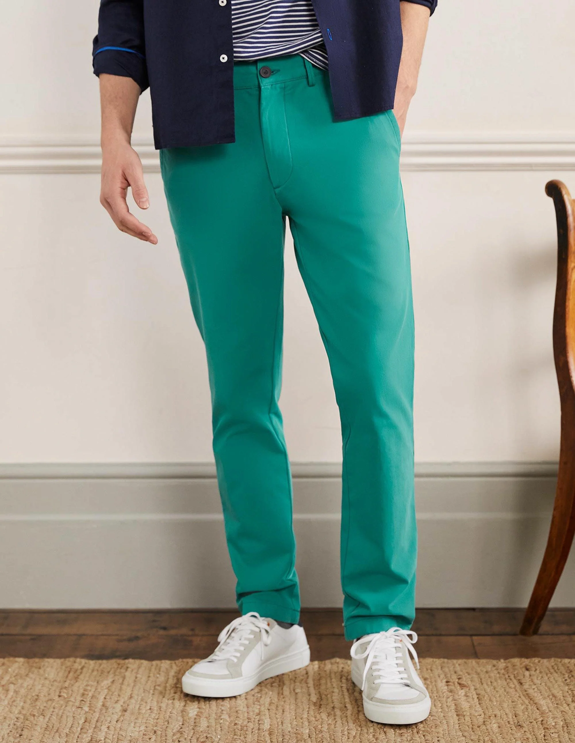 Slim Leg Chinos-Sardinia Green - Image 8