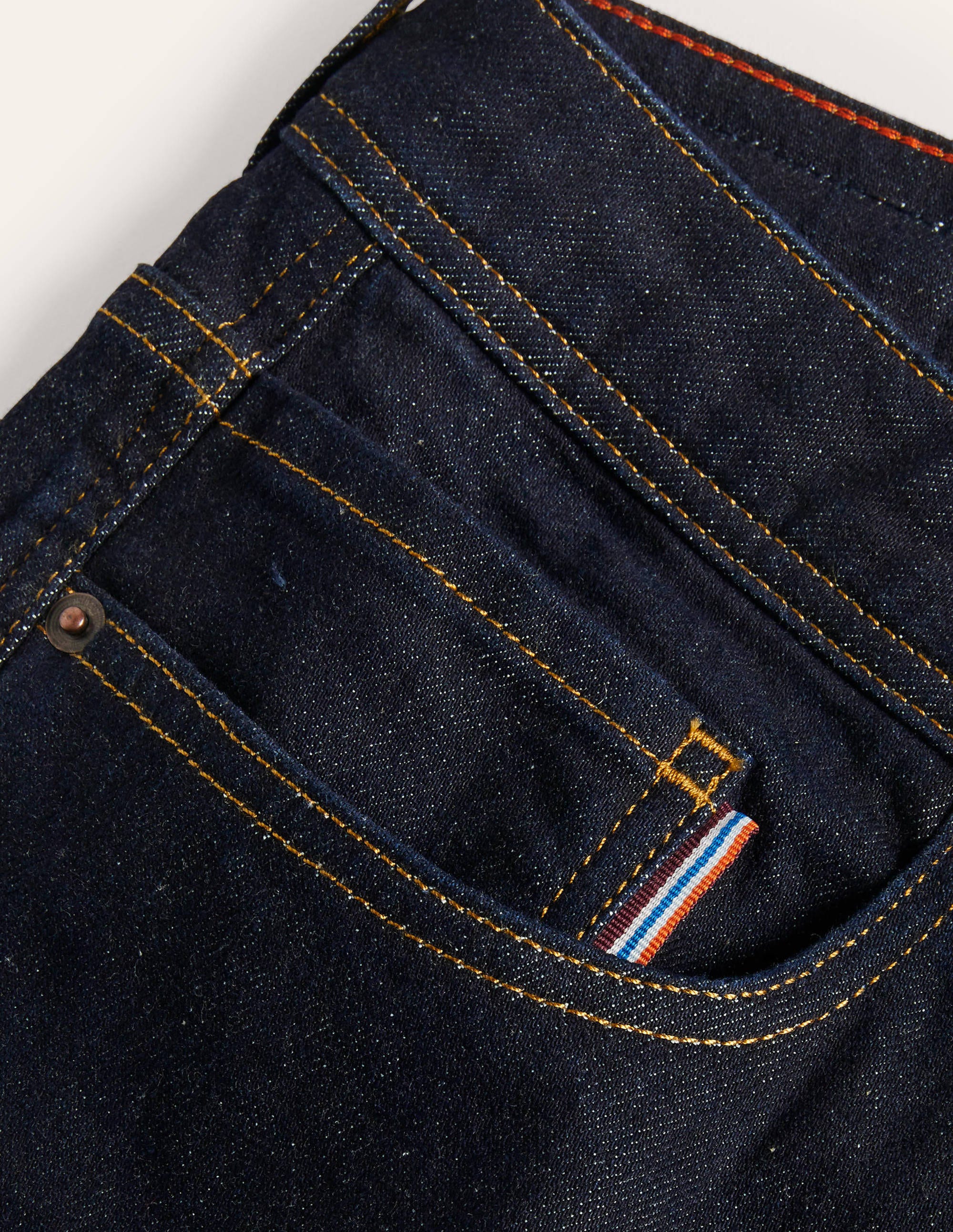 Slim Leg Jeans-Dark Rinse Denim - Image 5