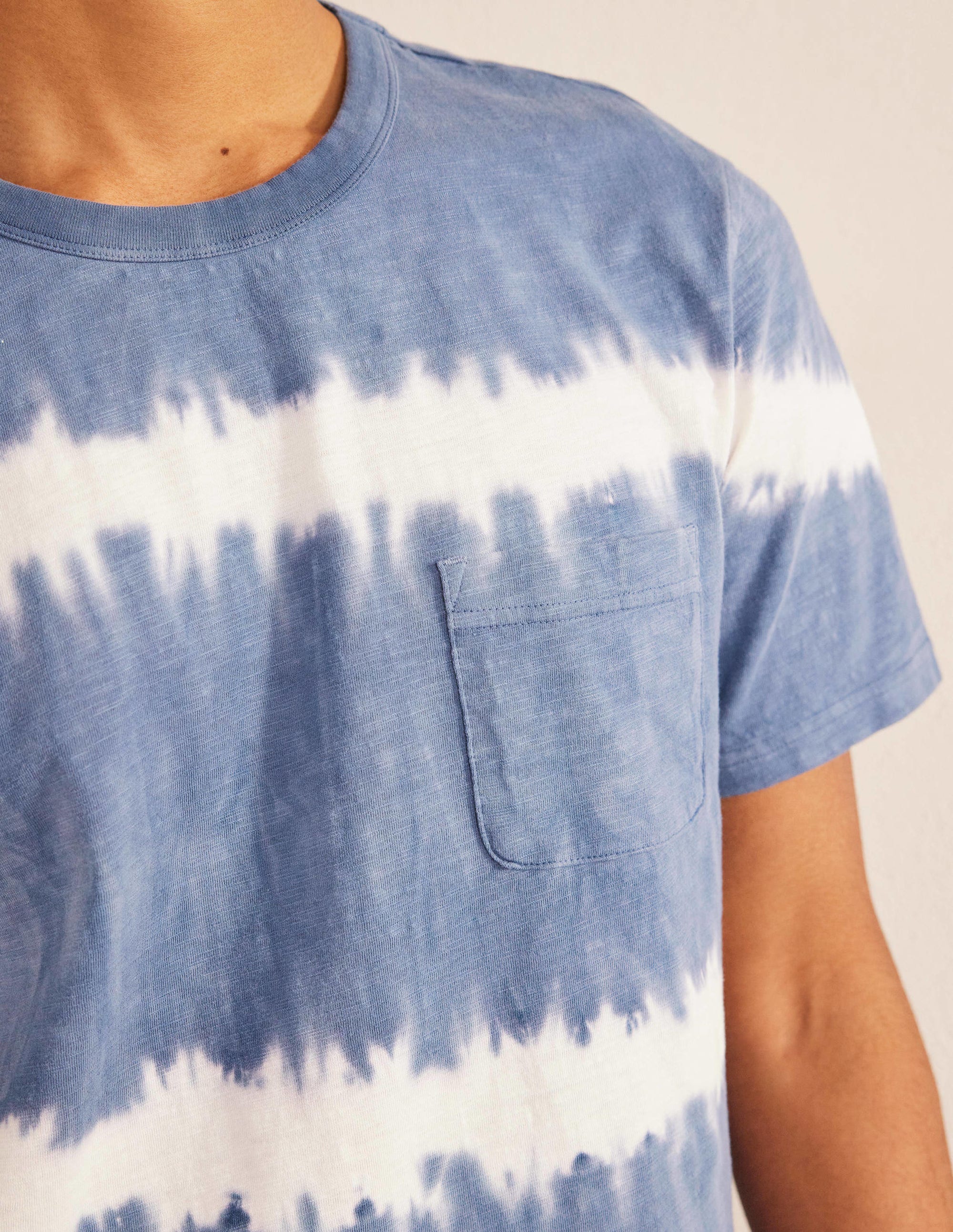 Tie Dye Laundered T-shirt-True Navy - Image 2
