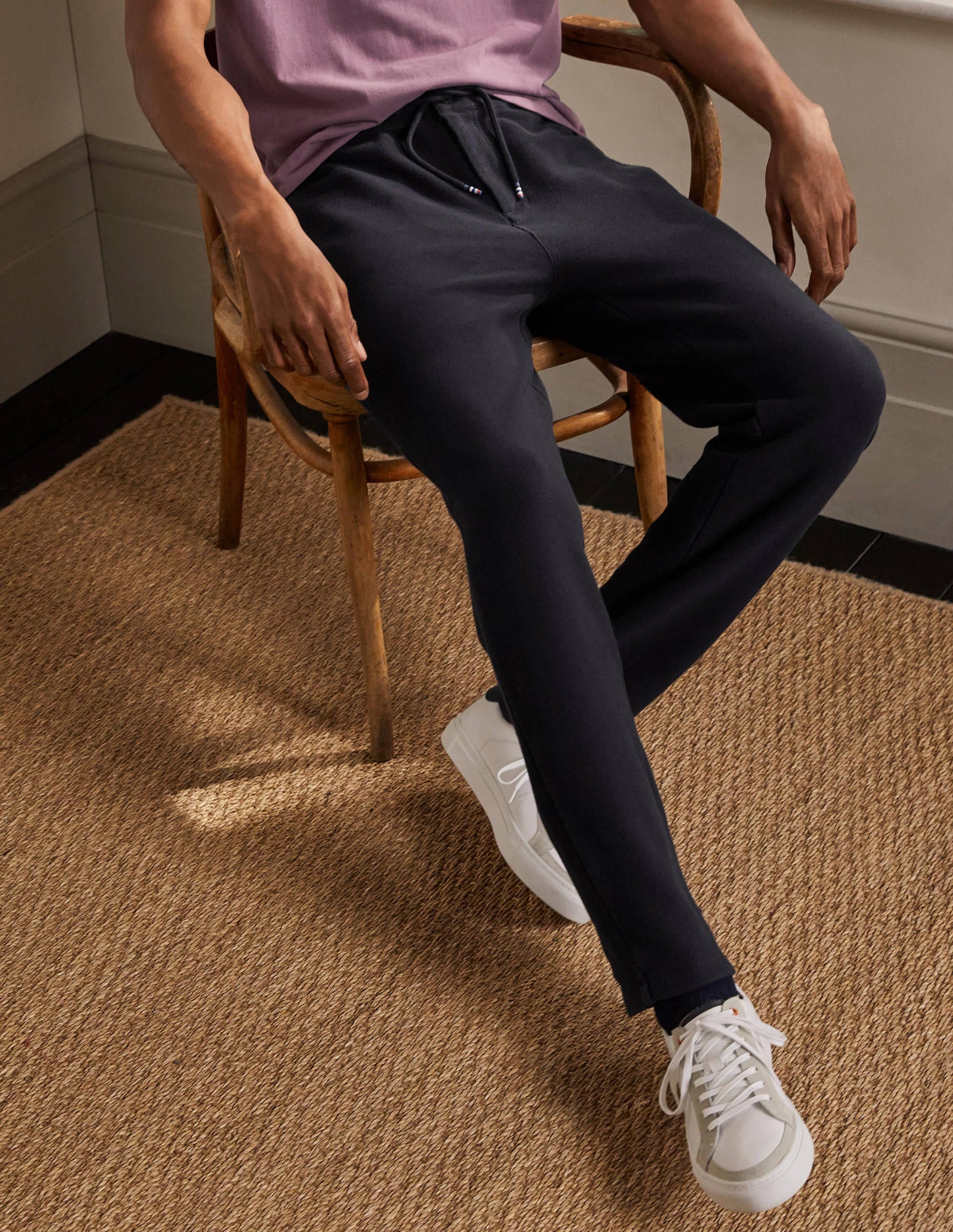 Winsford Twill Joggers-Navy - Image 2