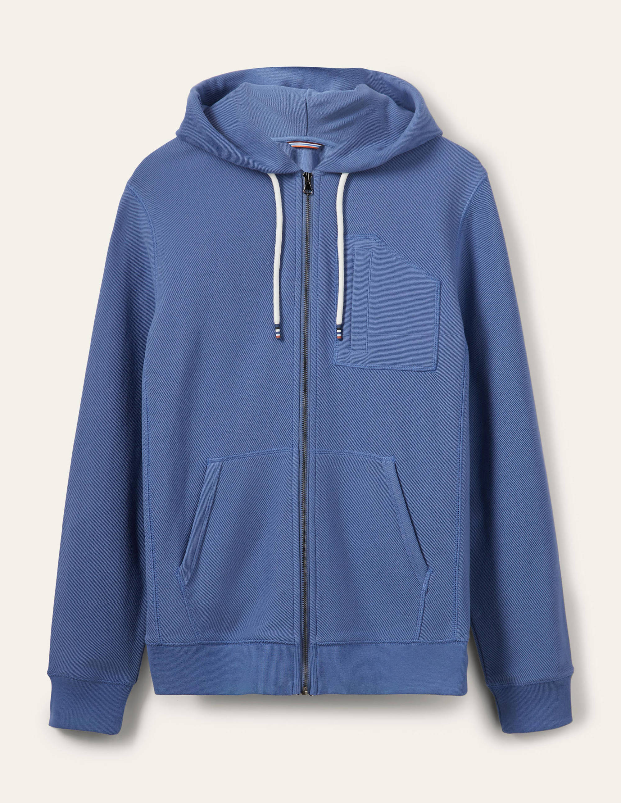 Winsford Twill Zip-up Hoodie-Inky Blue - Image 5