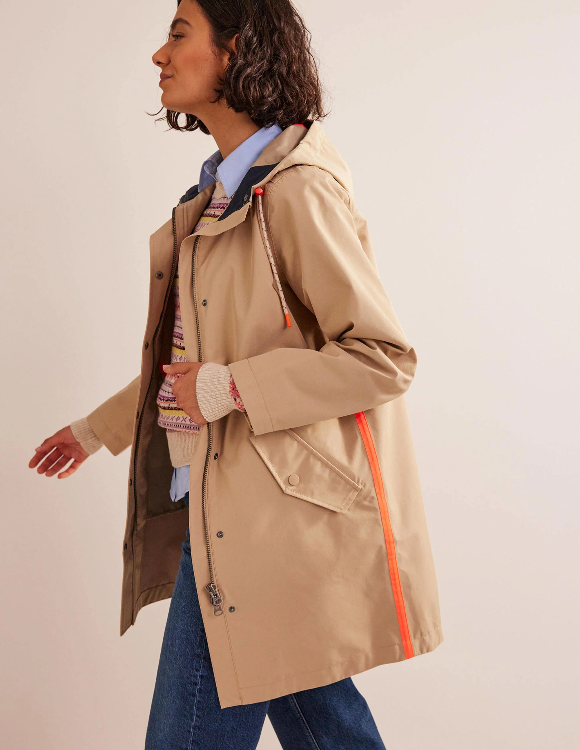 Wells Waterproof Coat-Neutral