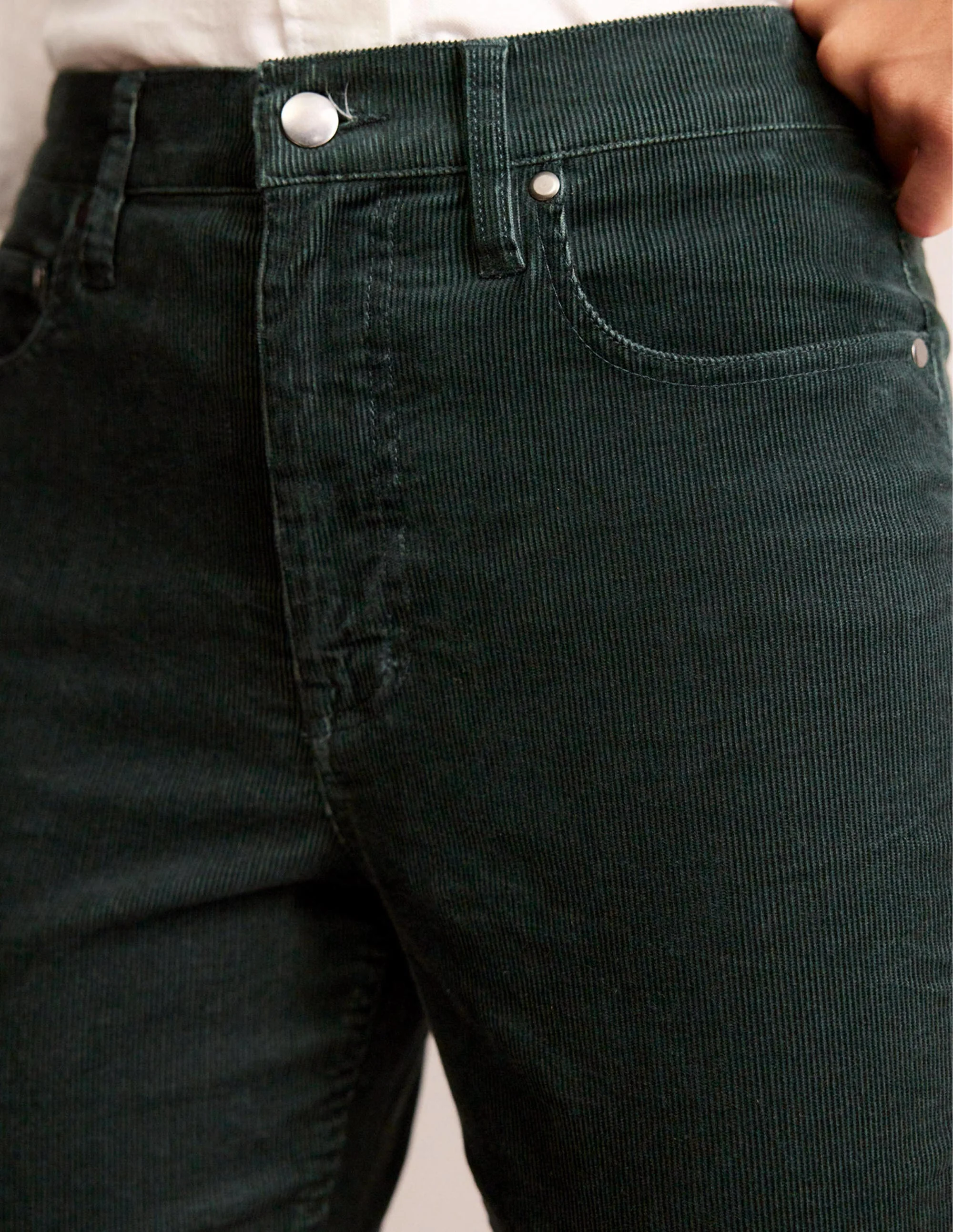 5 Pocket Cord Slim Jeans-Chatsworth Green - Image 5