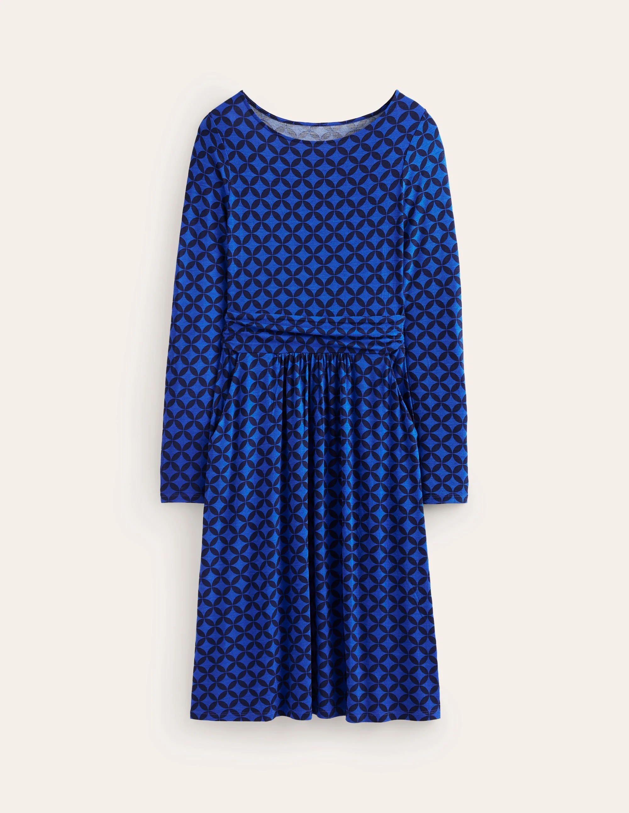 Abigail Jersey Dress-Surf The Web, Diamond Terrace - Image 5