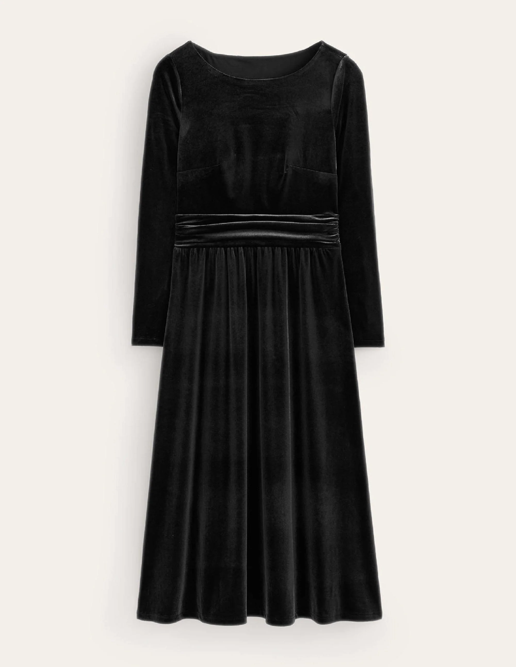 Abigail Velvet Midi Dress-Black - Image 5