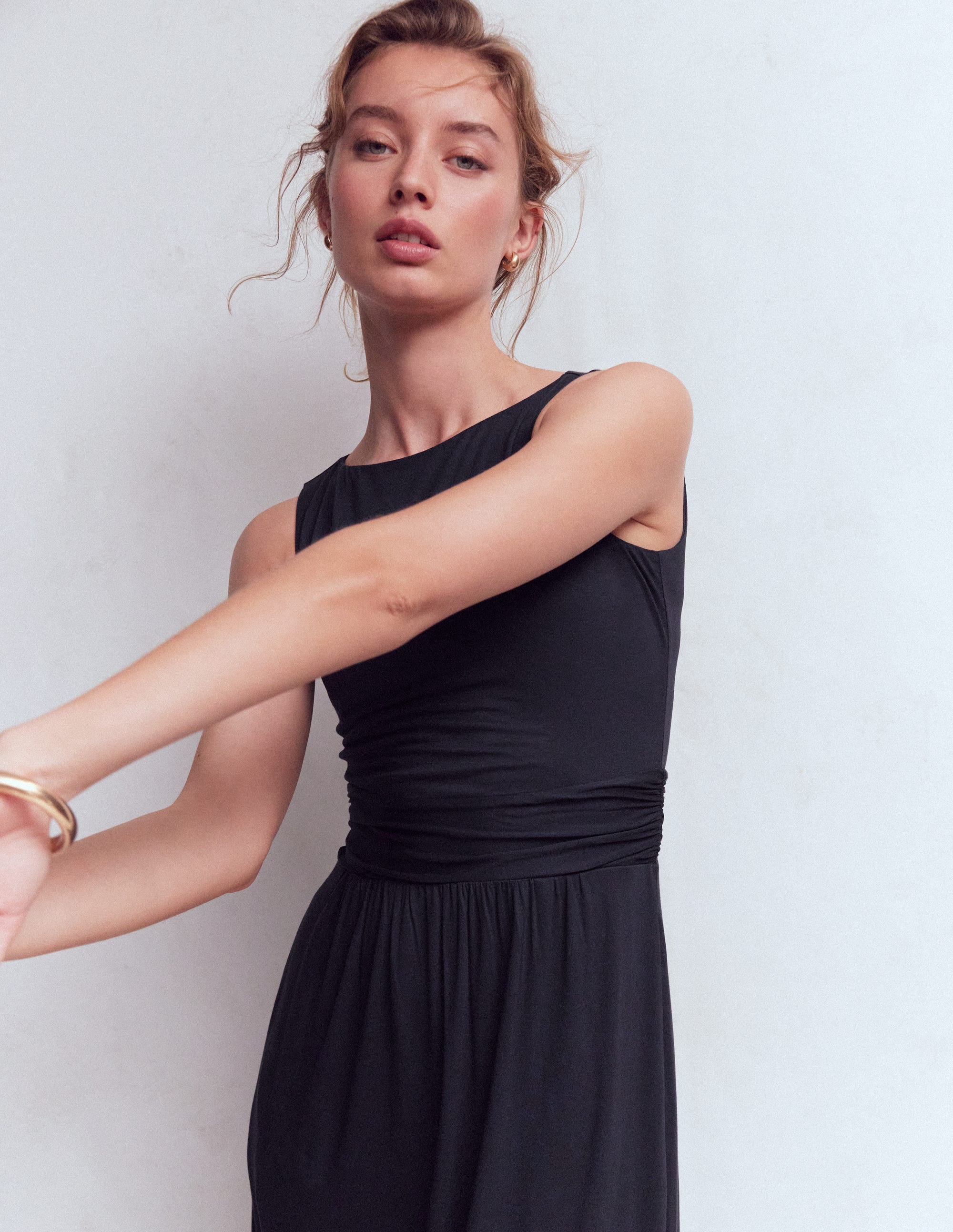 Antonia Jersey Maxi Dress-Navy - Image 2