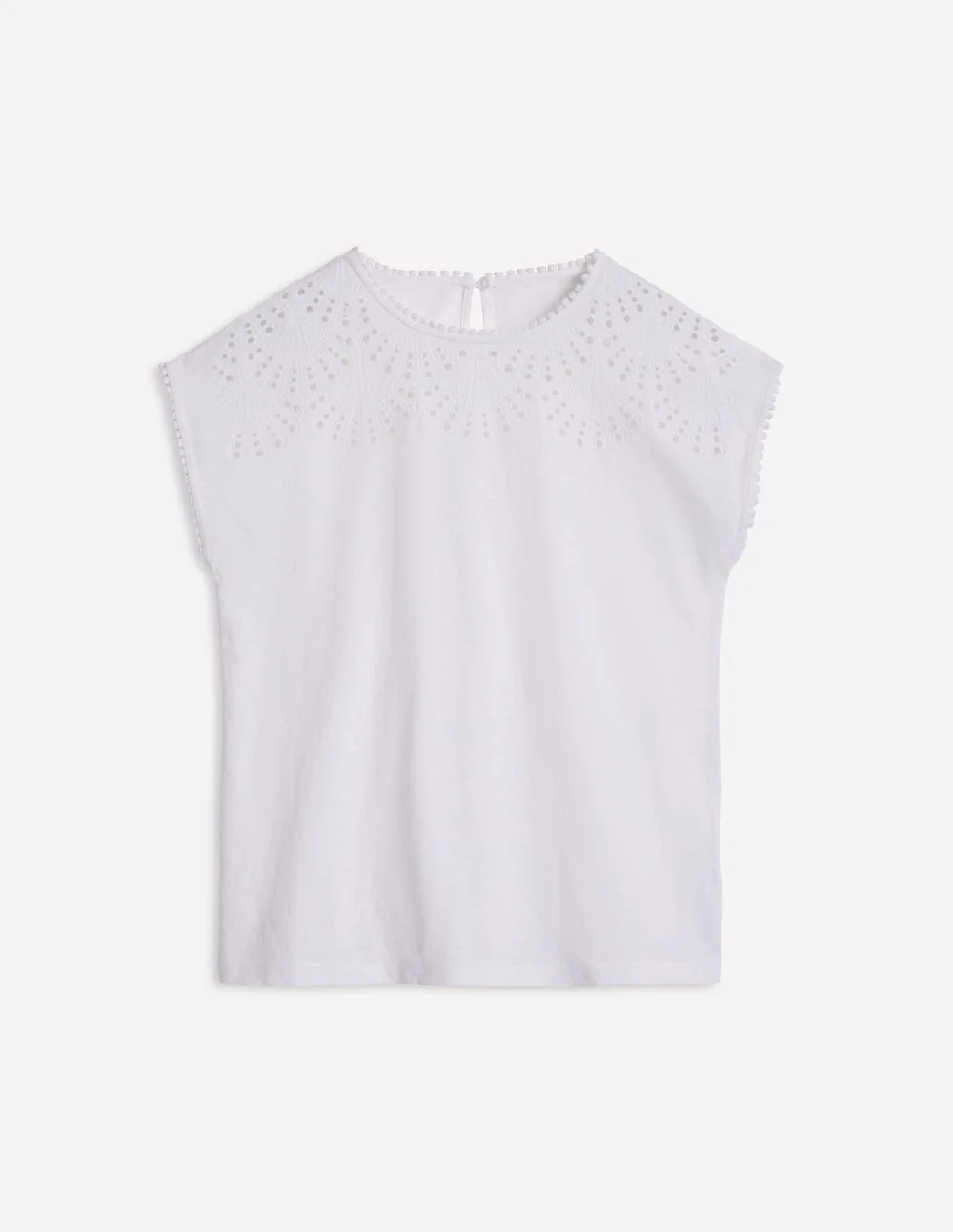 Anya Broderie T-shirt-White - Image 6