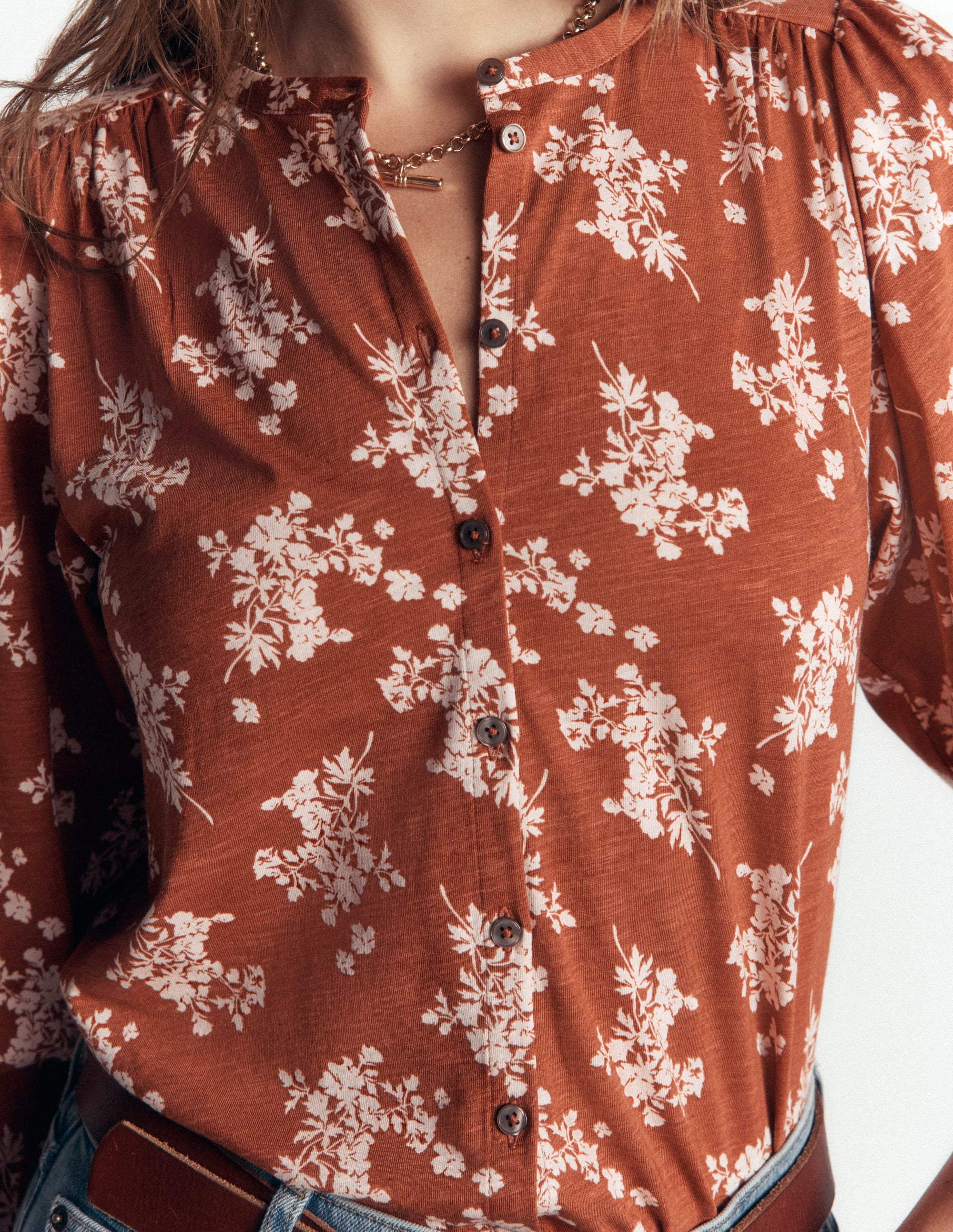 Ara Jersey Shirt-Arabian Spice, Flecked Bunch - Image 2