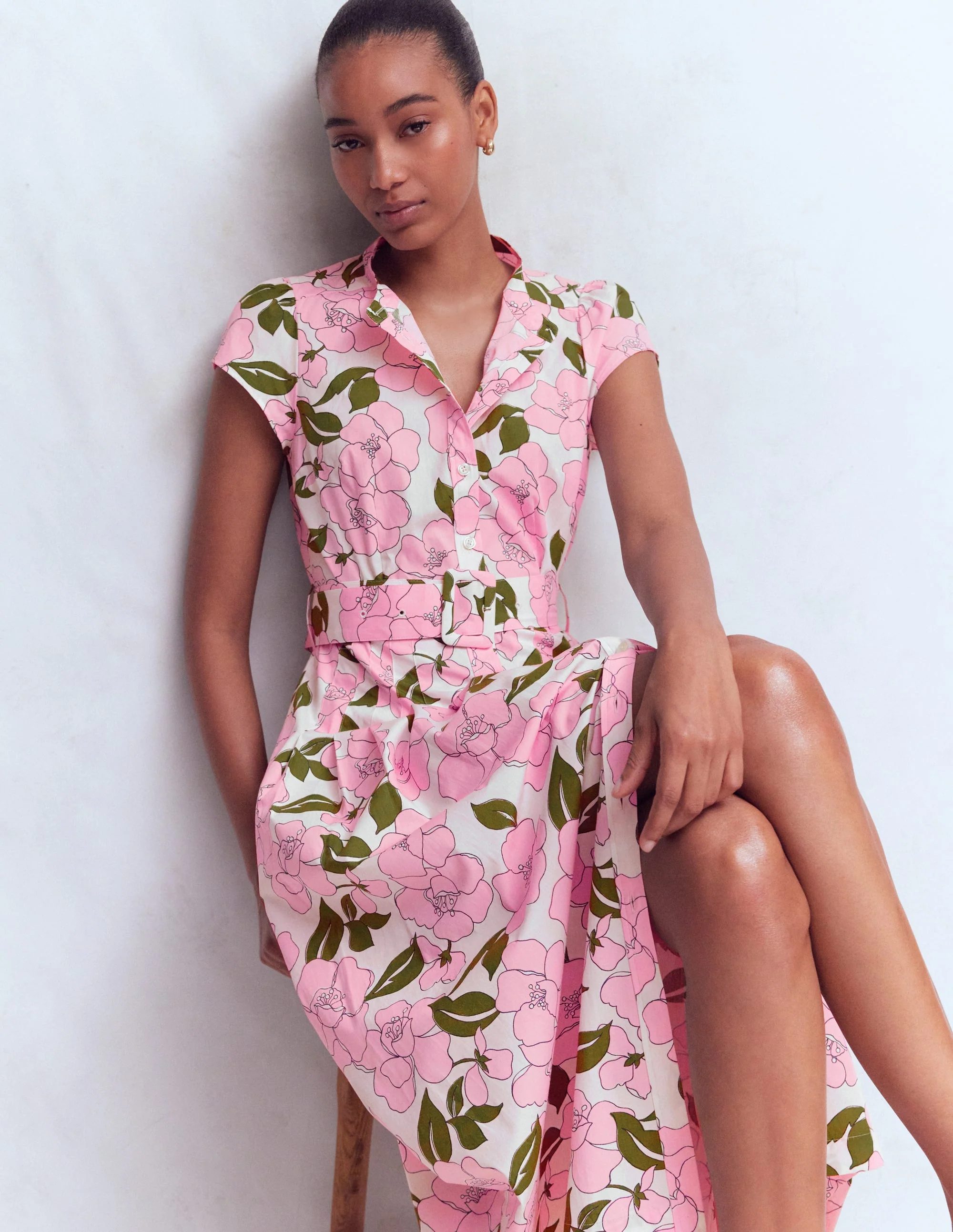 Arabella Cotton Maxi Dress-Pink Radiant Bloom - Image 2