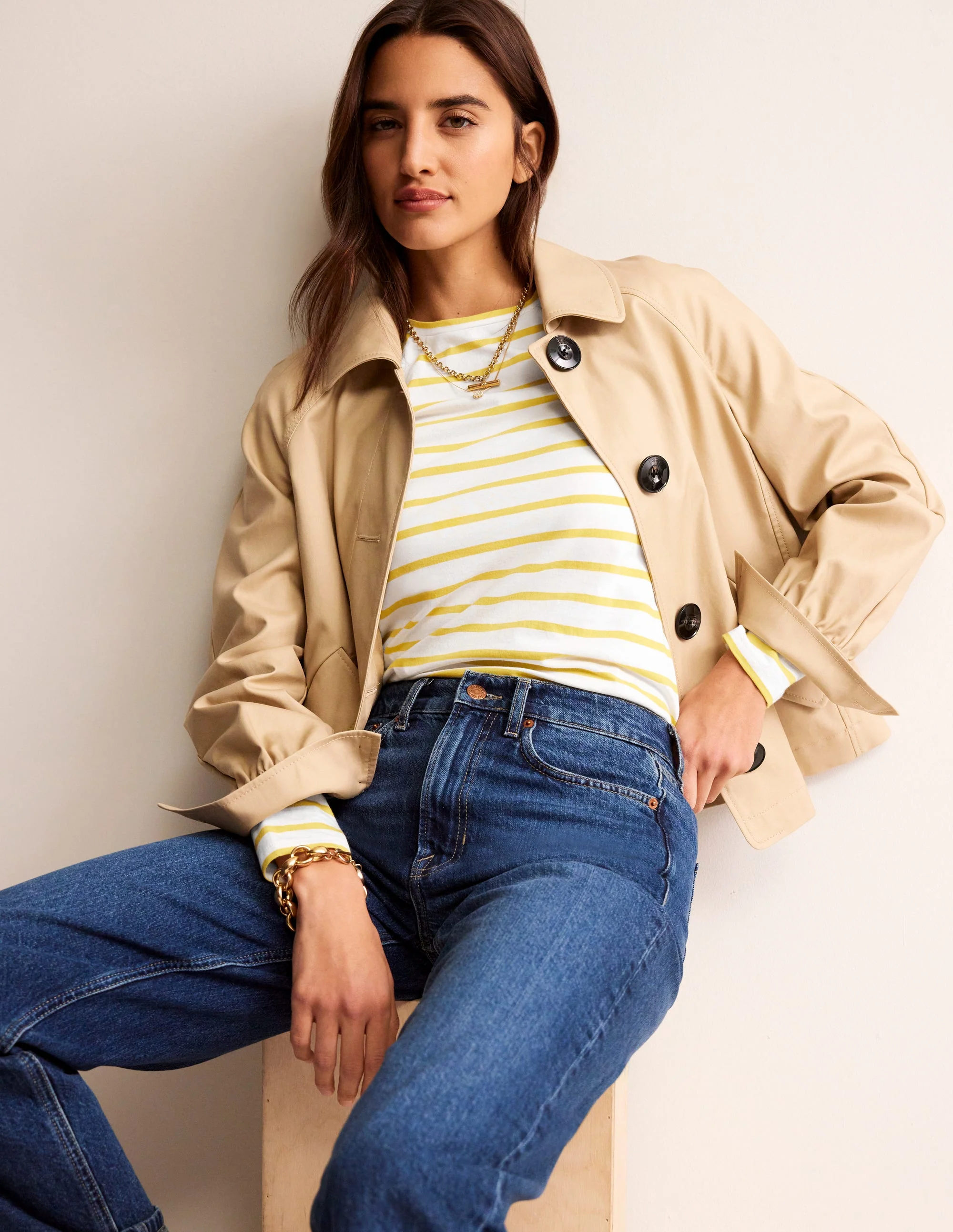 Arabella Stripe T-Shirt-Passion Fruit - Image 4