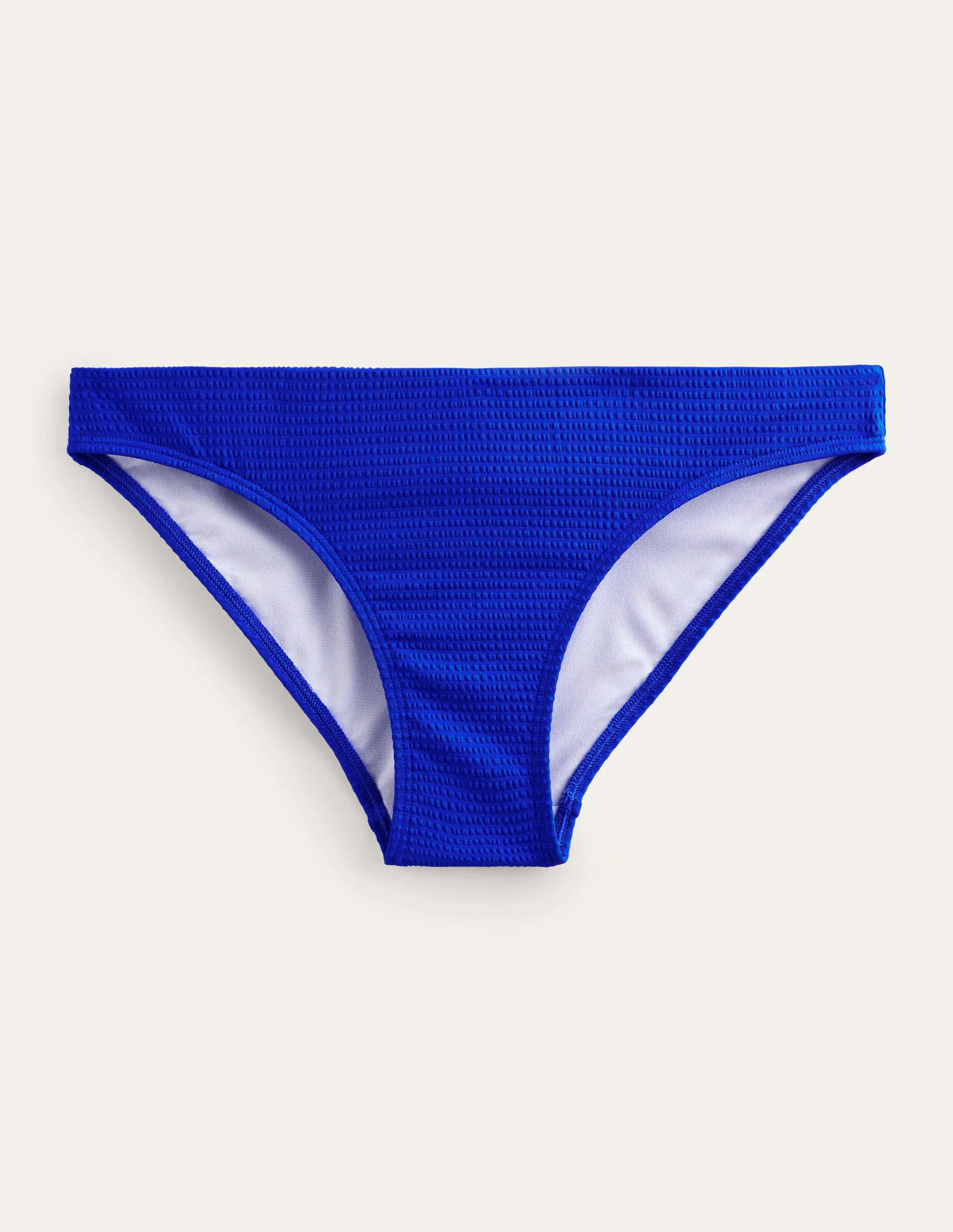 Arezzo Texture Bikini Bottoms-Cobalt Blue, Seersucker - Image 5