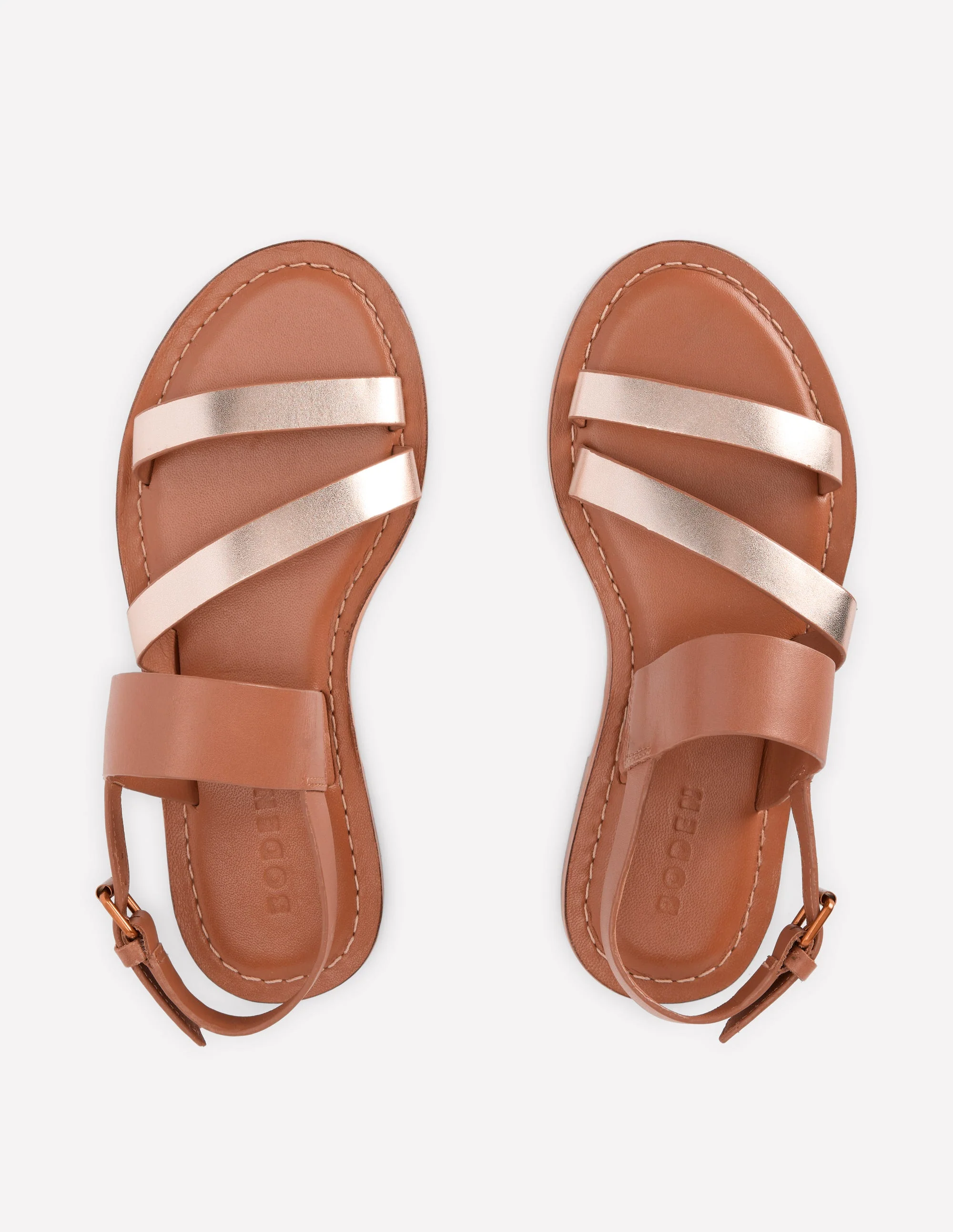 Asymmetric Sandal-Tan/Gold - Image 6