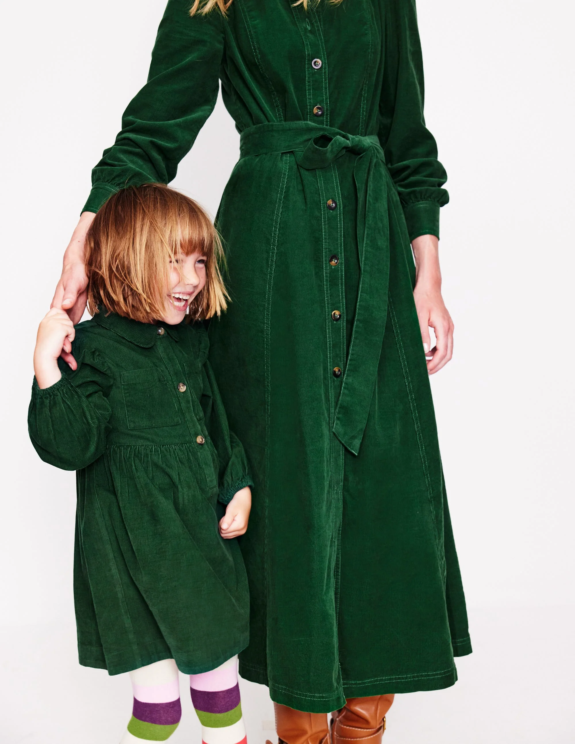 Aubrey Cord Midi Shirt Dress-Eden - Image 7