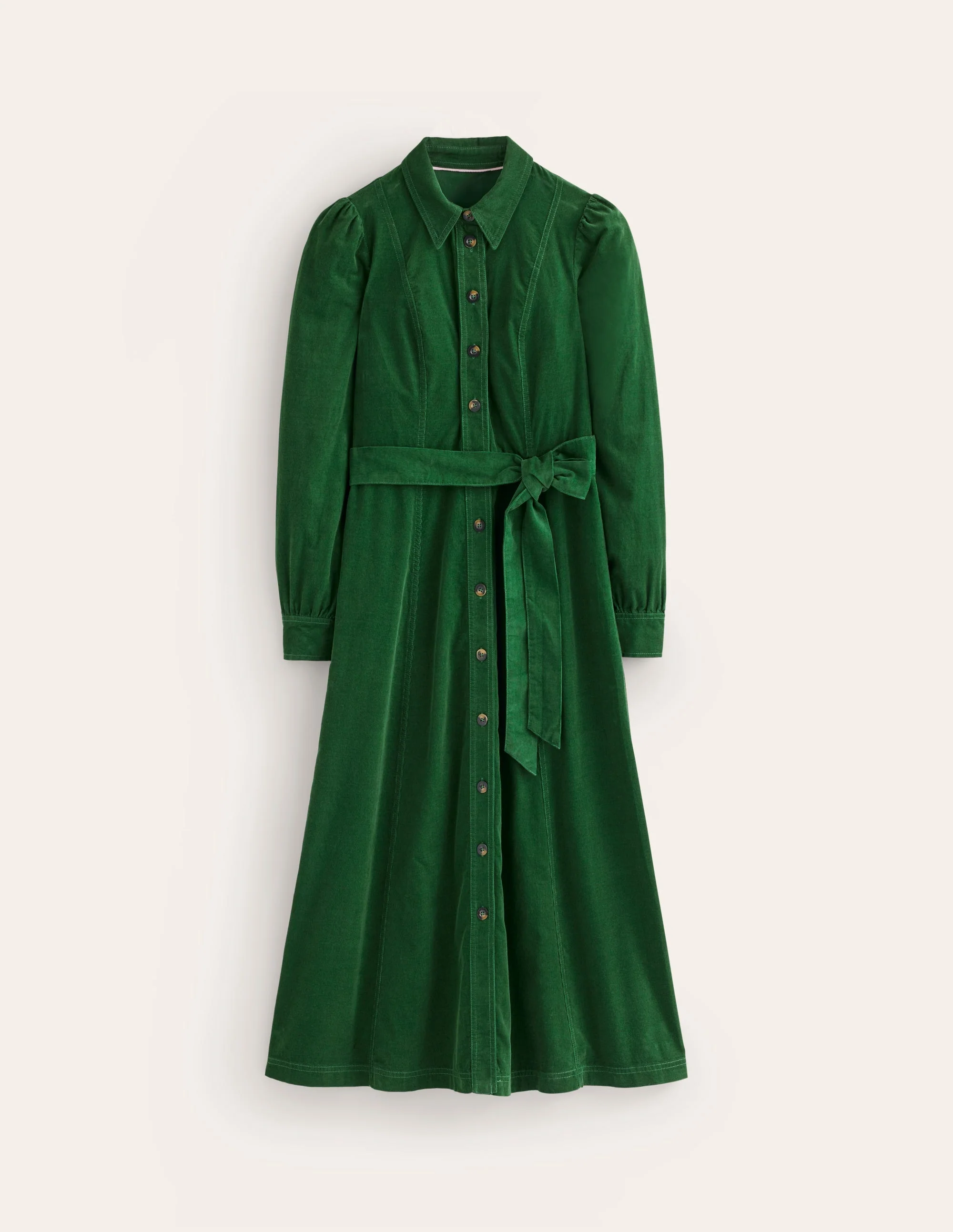 Aubrey Cord Midi Shirt Dress-Eden - Image 9