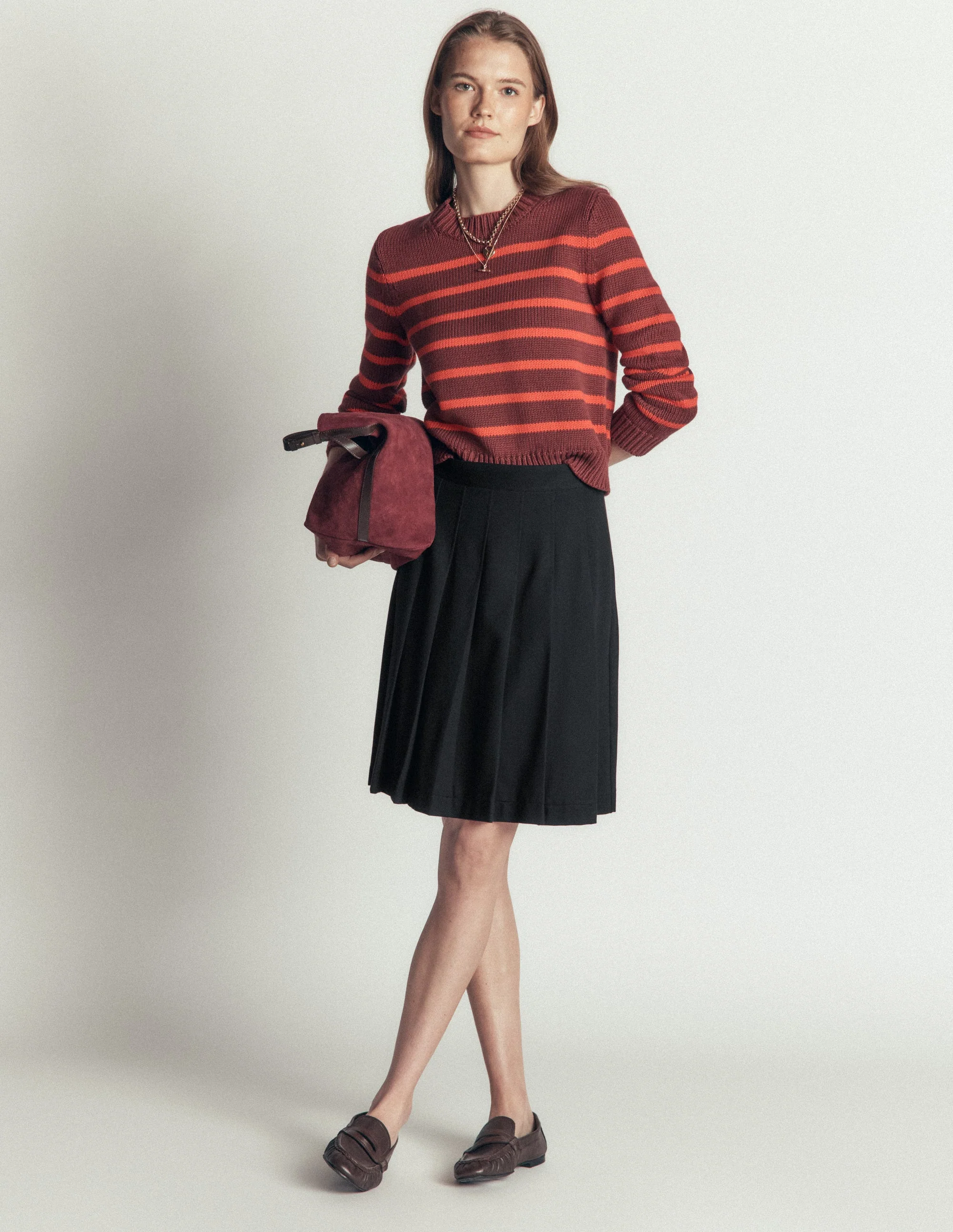 Aya Ponte Skirt-Black - Image 4