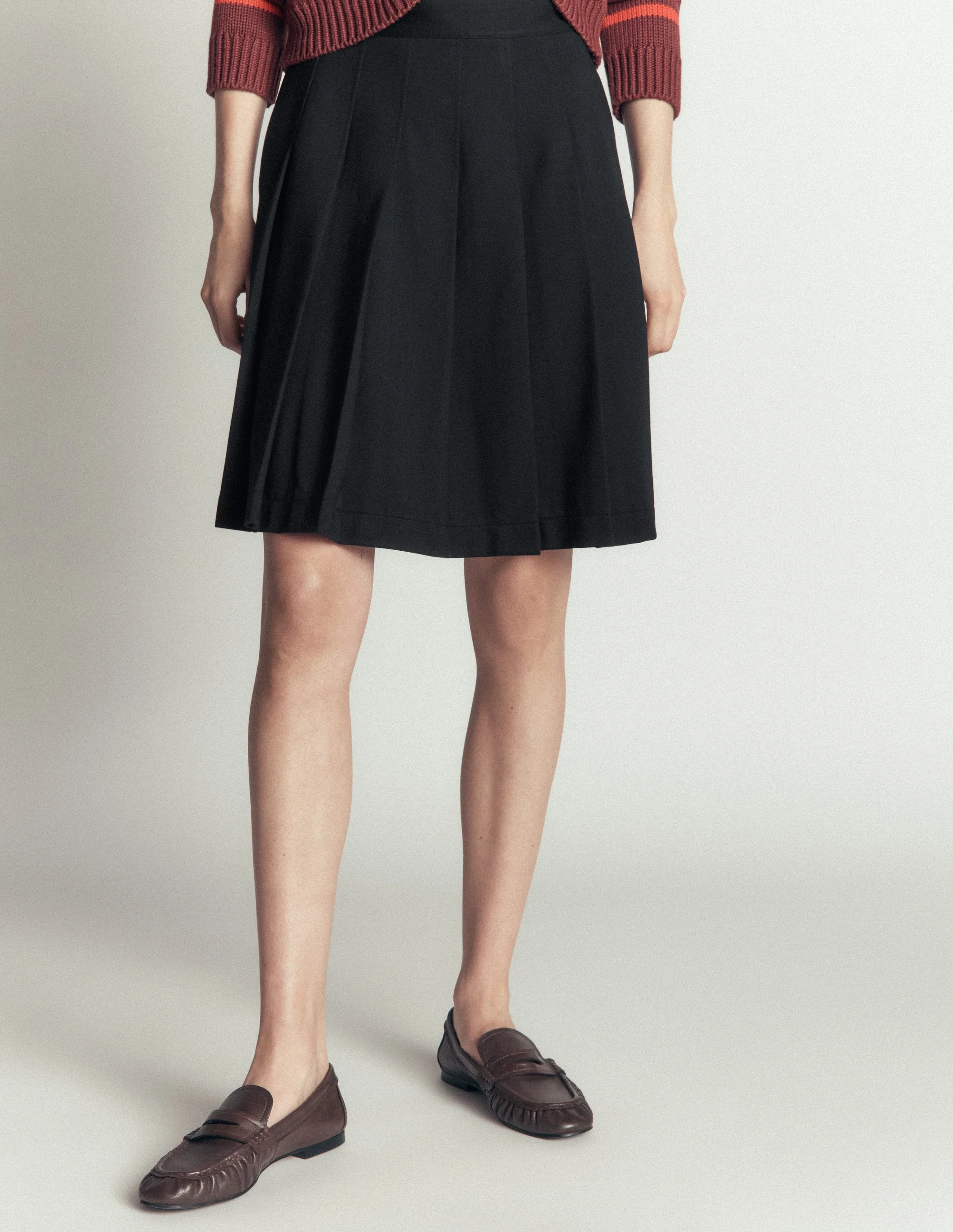 Aya Ponte Skirt-Black - Image 5