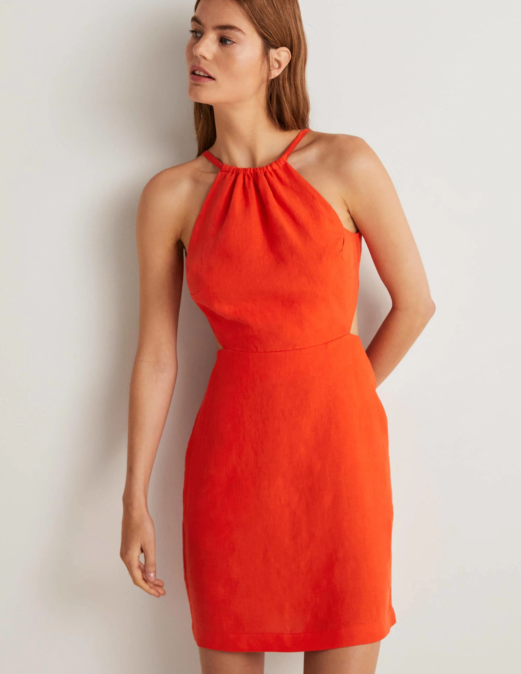 Back Detail Mini Dress-Firecracker - Image 7