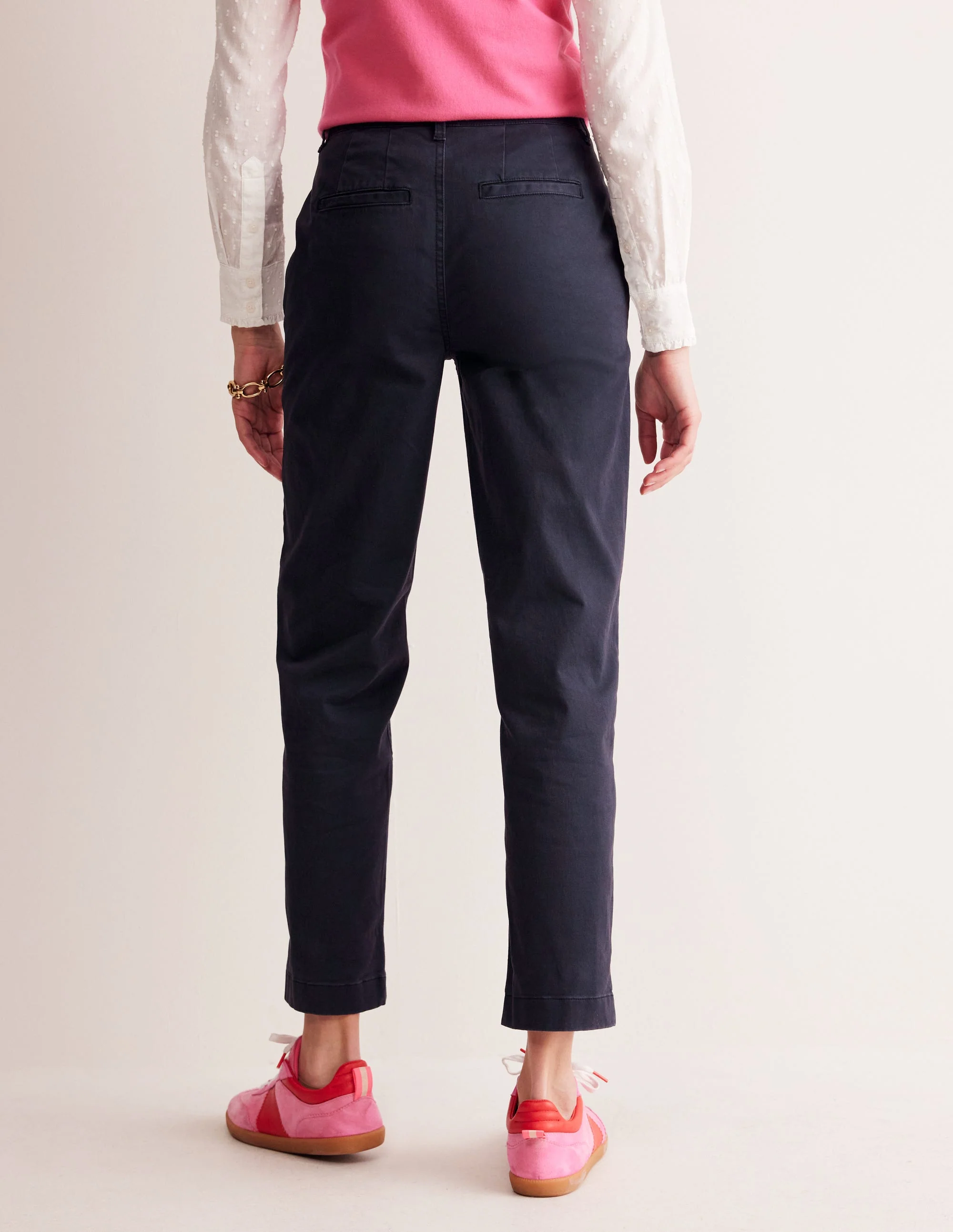 Barnsbury Chino Trousers-Navy - Image 3