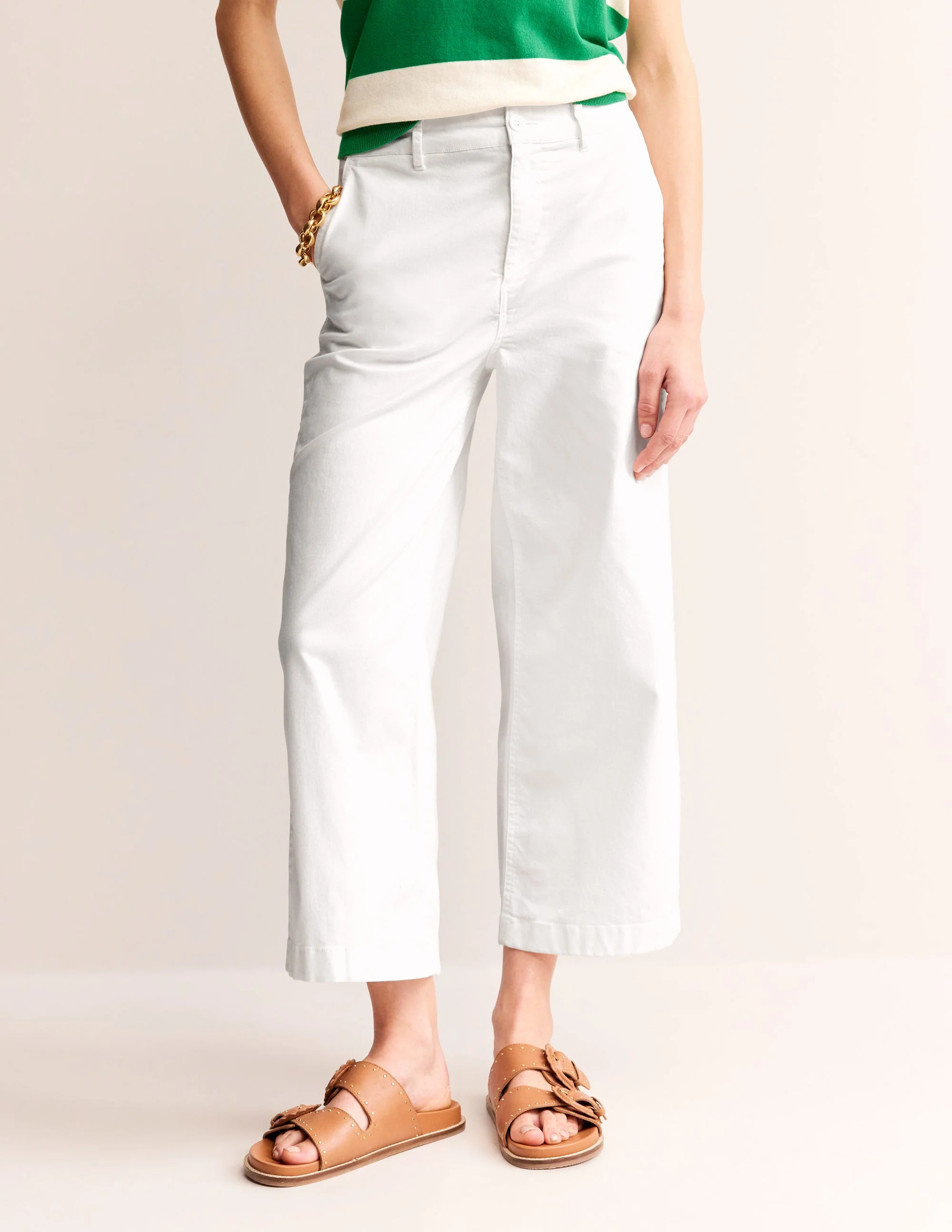 BARNSBURY WIDE LEG CHINO-White - Image 4