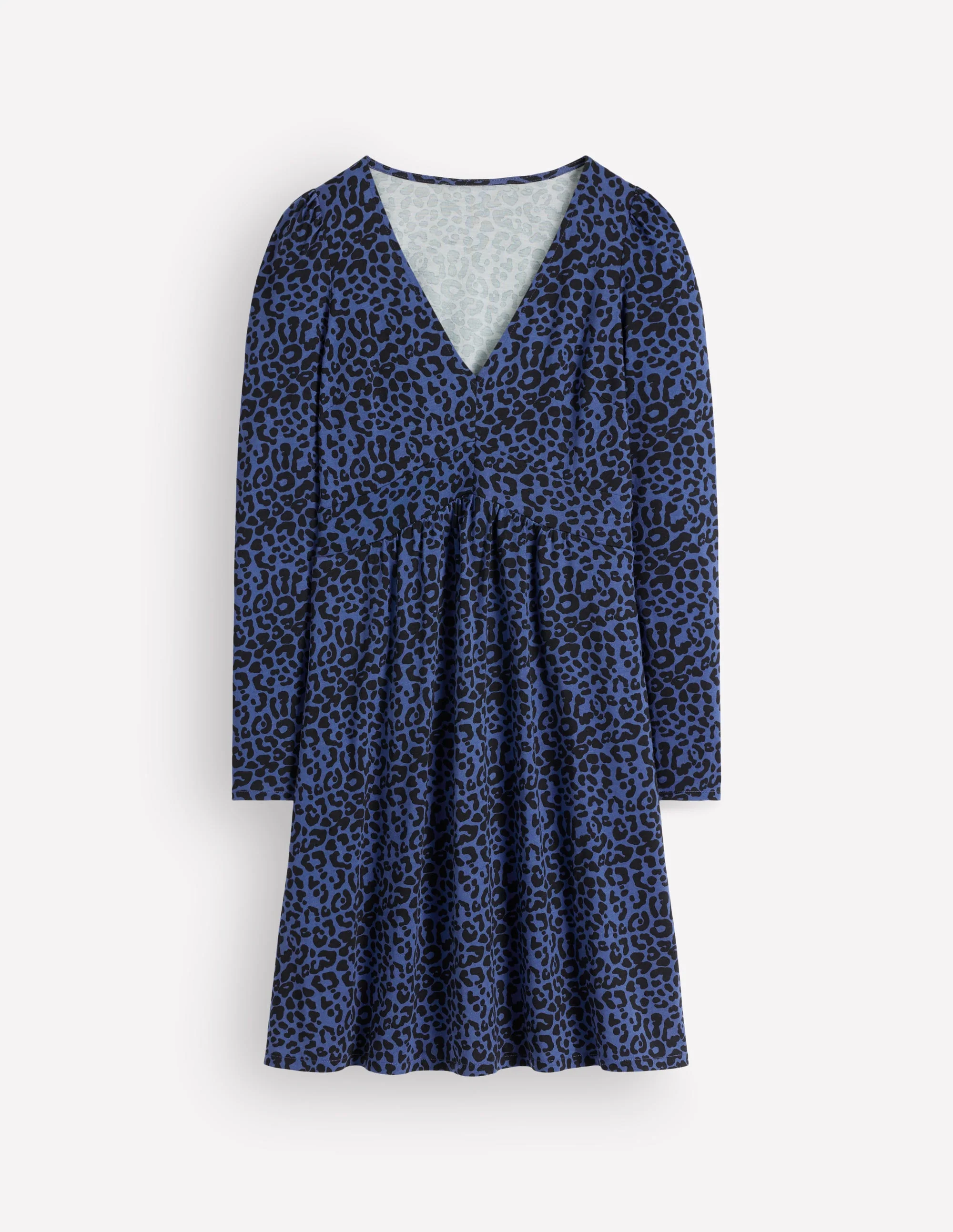 Briony Jersey Short Dress-Zodiac Purple, Leopard Fields - Image 5
