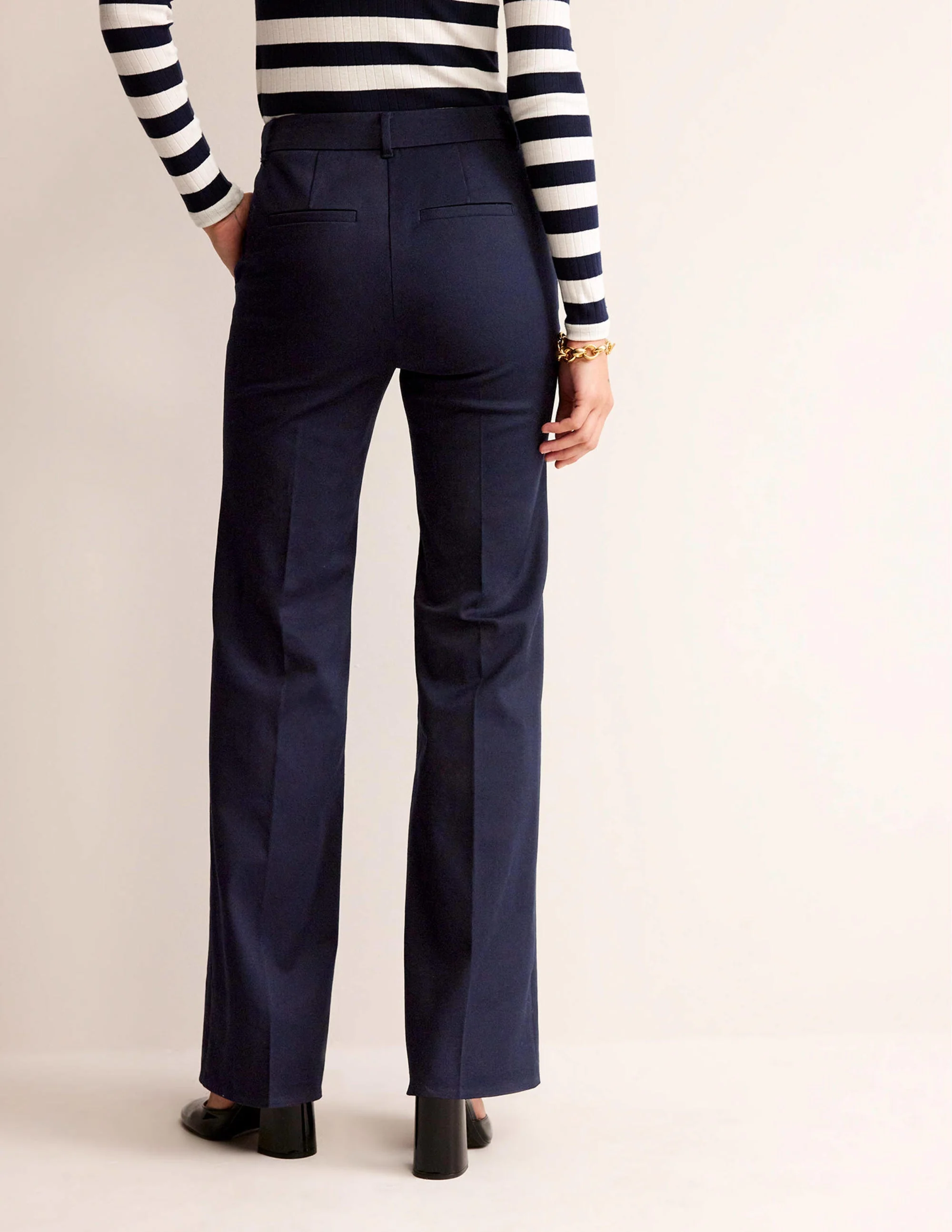 Brompton Bi-stretch Trousers-Navy - Image 3
