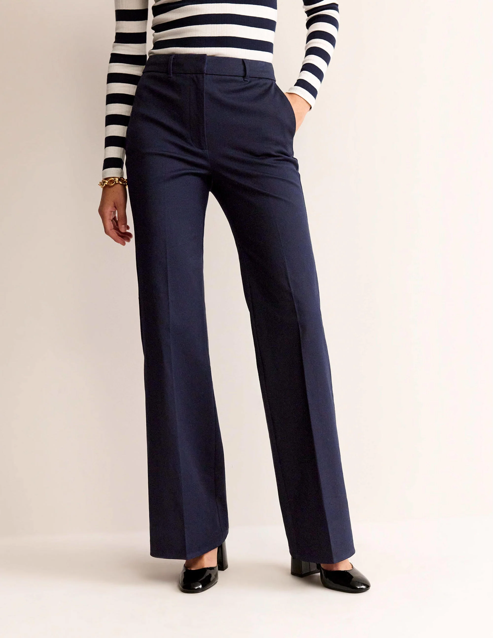 Brompton Bi-stretch Trousers-Navy - Image 4